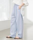 《WEB限定/追加》撥水タフタタックギャザーイージーパンツ