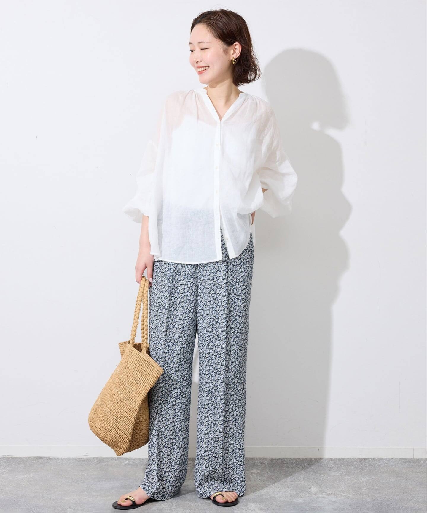 36サイズのみWEB限定》Blue Flowerパンツ（その他パンツ）｜SLOBE IENA