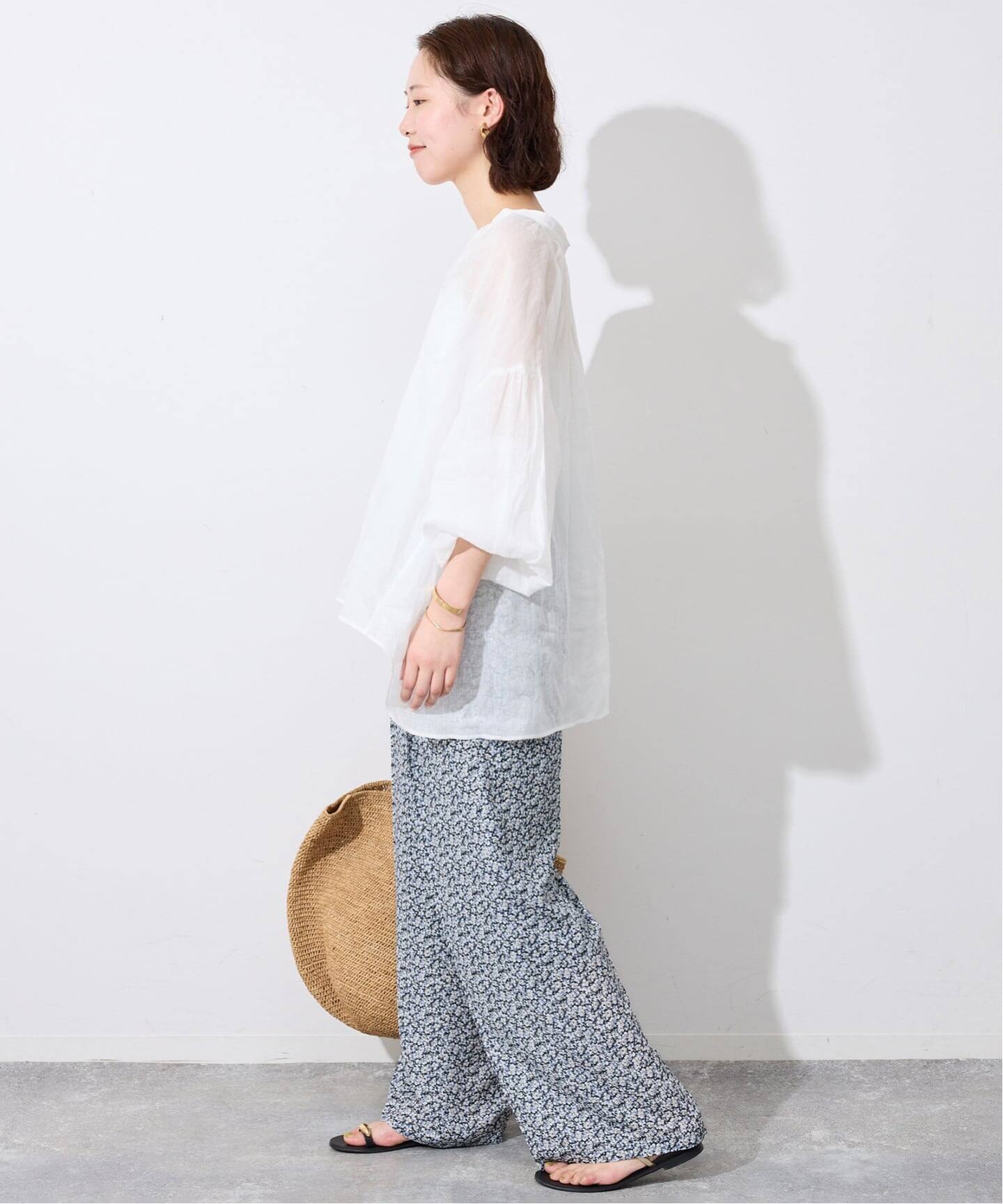 36サイズのみWEB限定》Blue Flowerパンツ（その他パンツ）｜SLOBE IENA