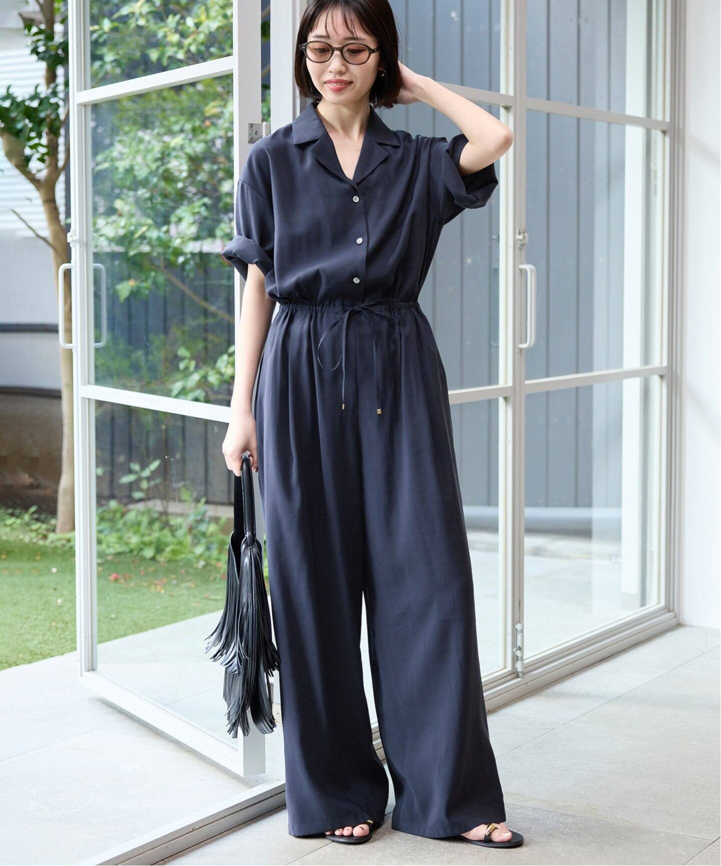 WEB限定/追加予約》ハーフスリーブオールインワン（つなぎ