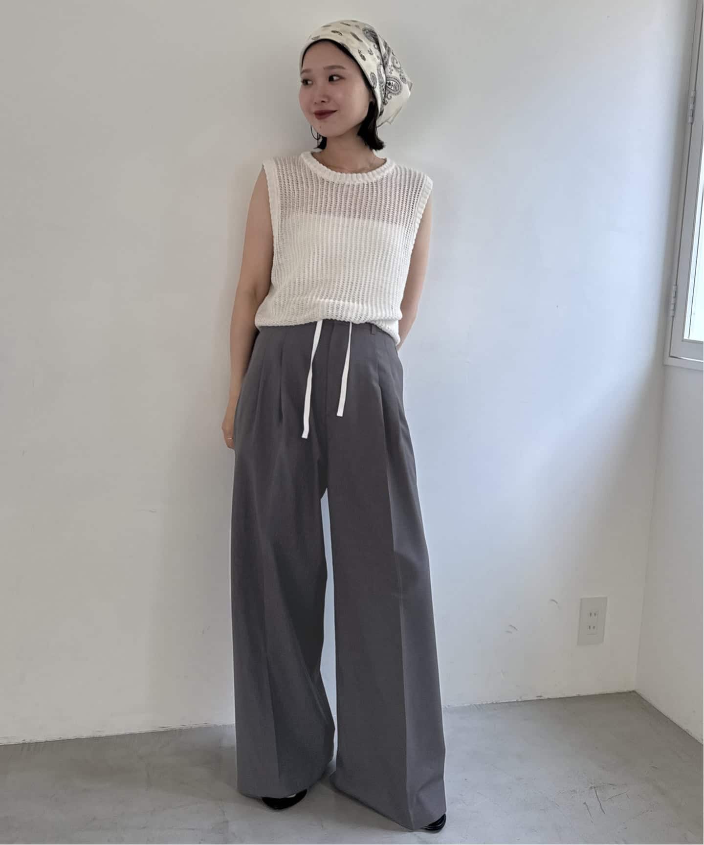 接触冷感/UVカット/吸水速乾/4サイズ展開/予約》ワイドスラックス