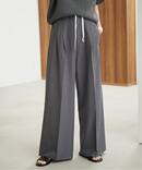 《WEB限定/接触冷感/UVカット/吸水速乾/4サイズ展開/追加》ワイドスラックス