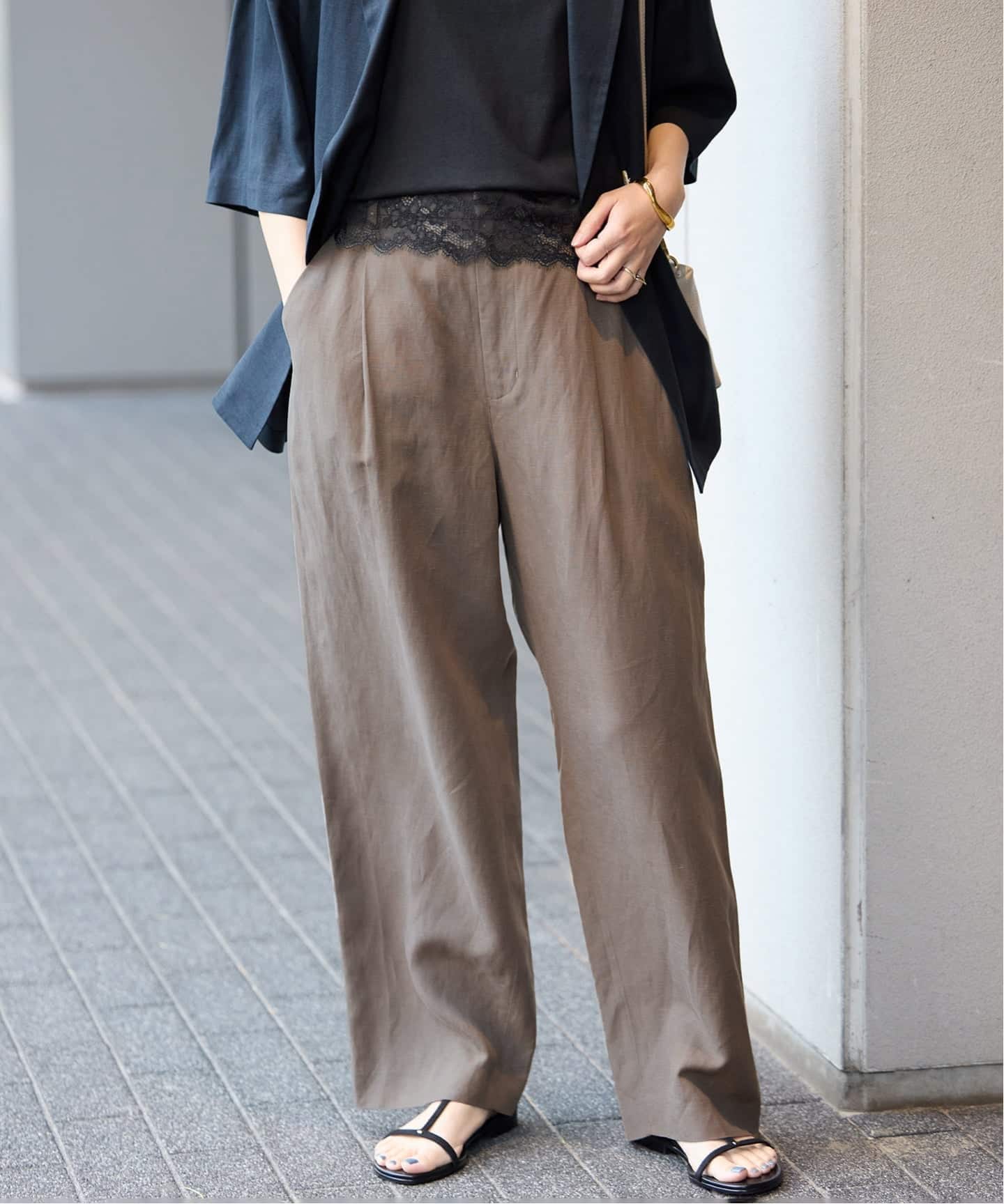 セットアップ対応可》リネン混パンツ（その他パンツ）｜SLOBE IENA