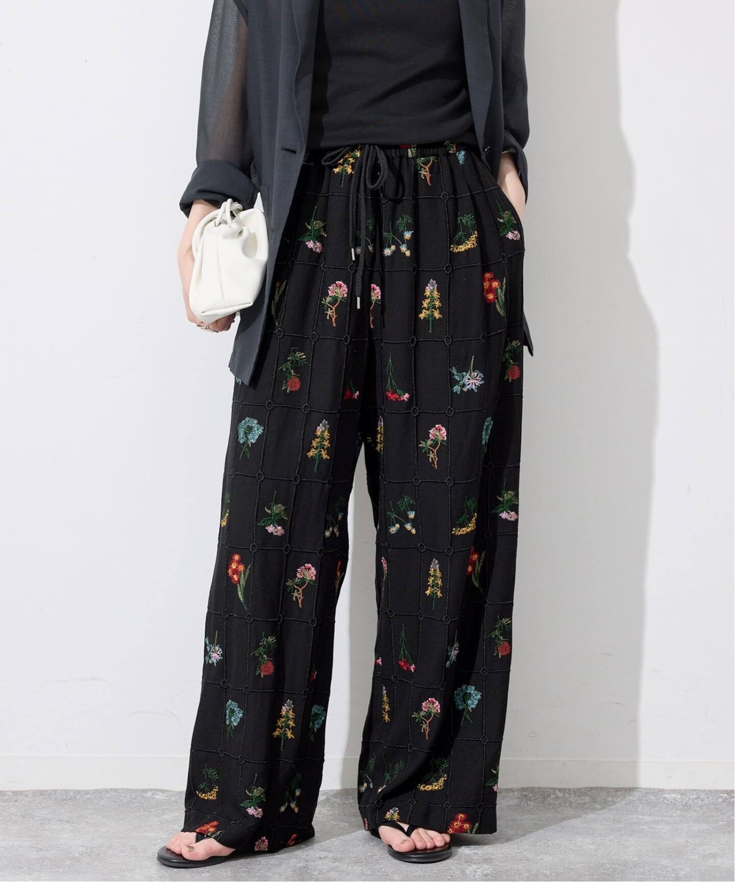 embroideryメッシュパンツ（その他パンツ）｜SLOBE IENA（スローブ