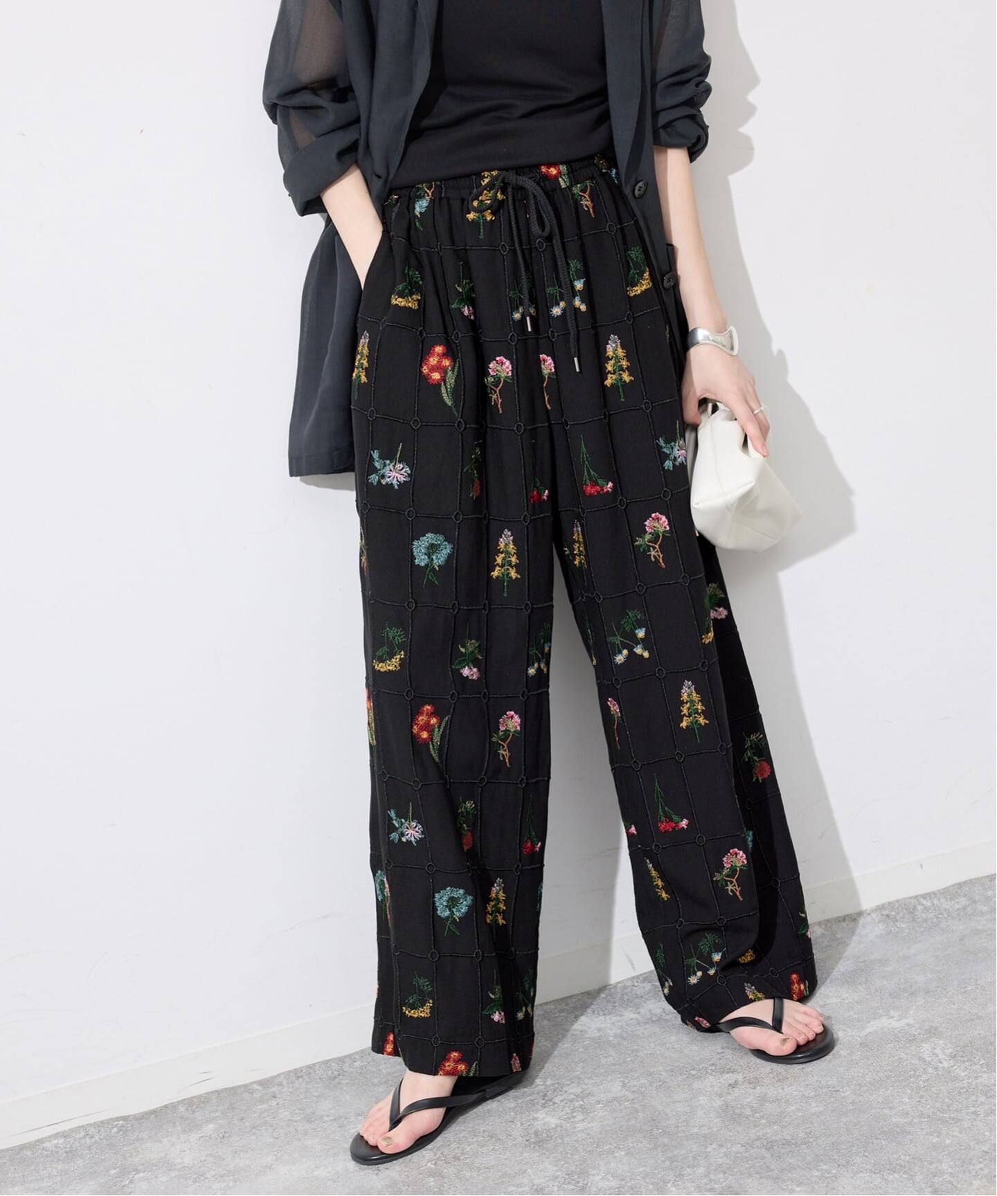 embroideryメッシュパンツ（その他パンツ）｜SLOBE IENA（スローブ