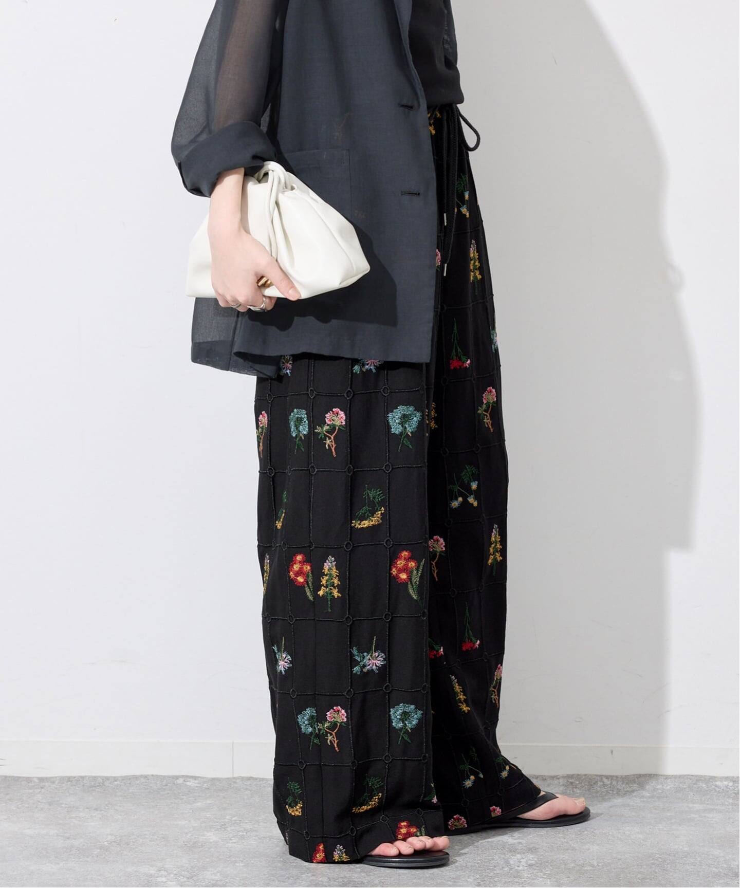 embroideryメッシュパンツ（その他パンツ）｜SLOBE IENA（スローブ