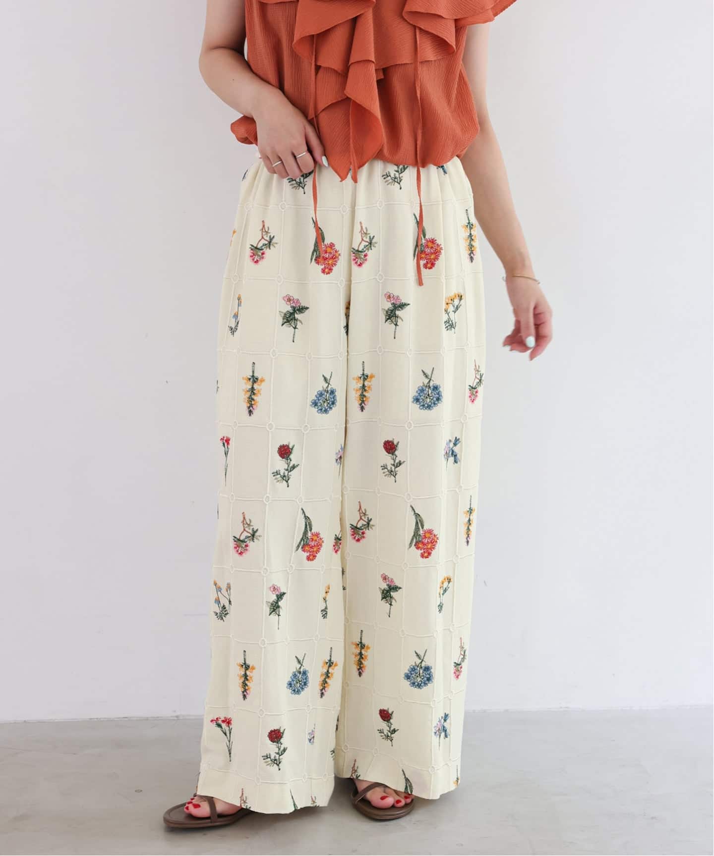 embroideryメッシュパンツ（その他パンツ）｜SLOBE IENA（スローブ