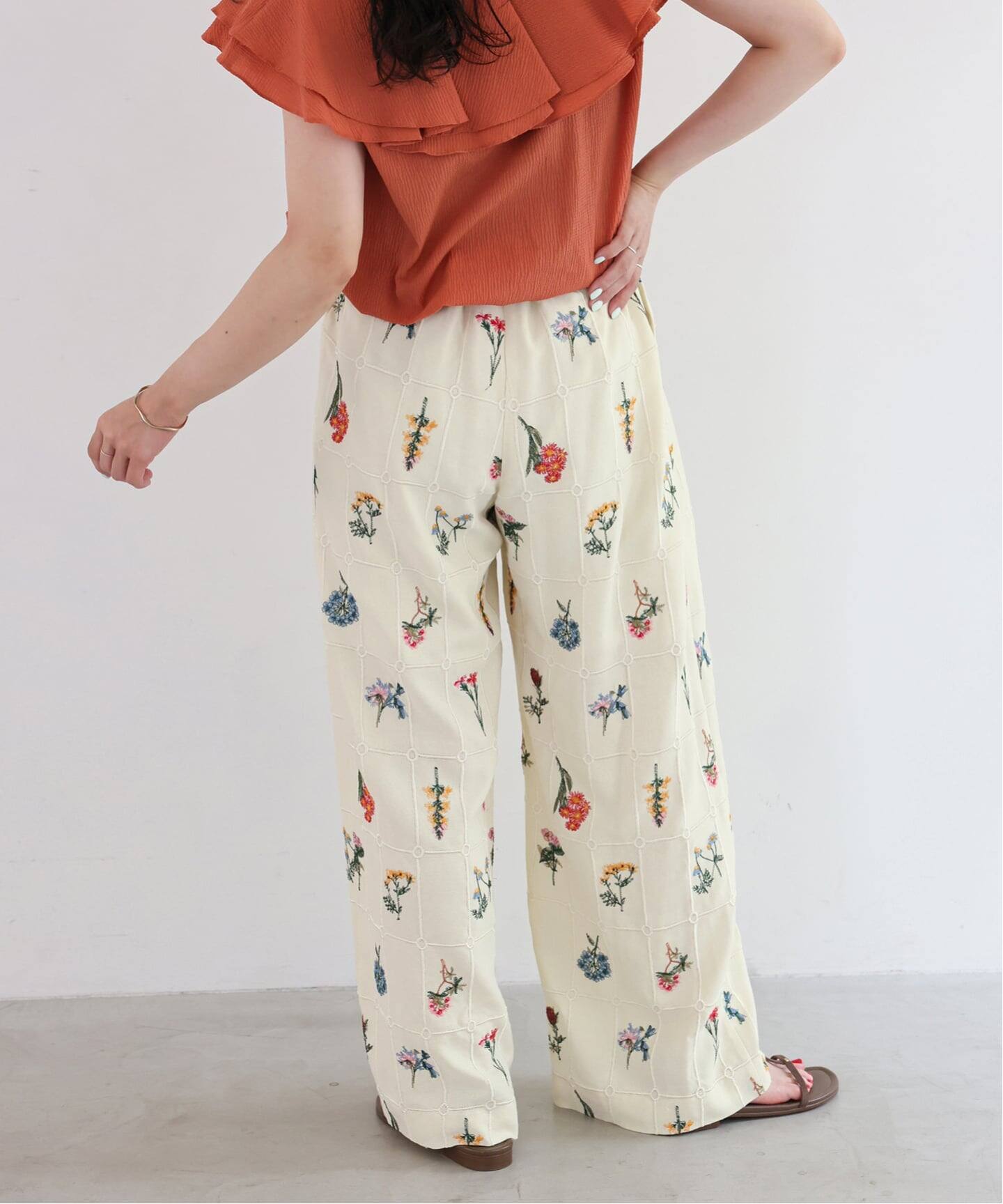 embroideryメッシュパンツ（その他パンツ）｜SLOBE IENA（スローブ