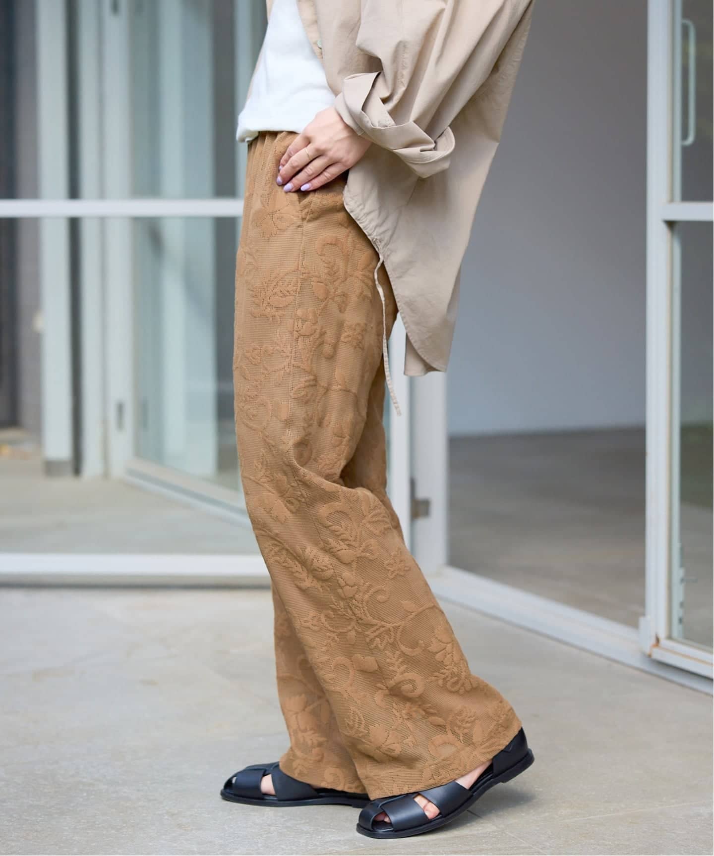 シリーズあり》レースカットパンツ（その他パンツ）｜SLOBE IENA