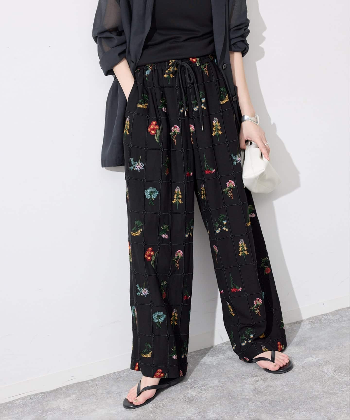 追加》embroideryメッシュパンツ（その他パンツ）｜SLOBE IENA