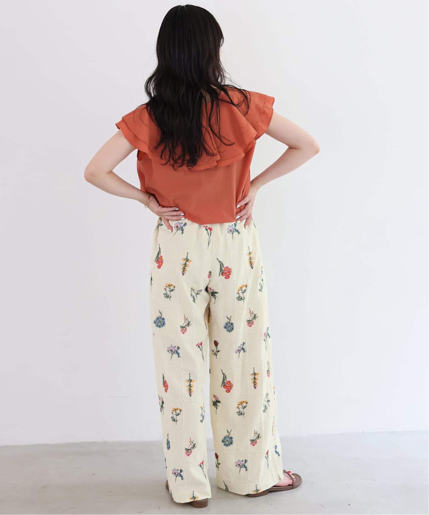 追加》embroideryメッシュパンツ（その他パンツ）｜SLOBE IENA