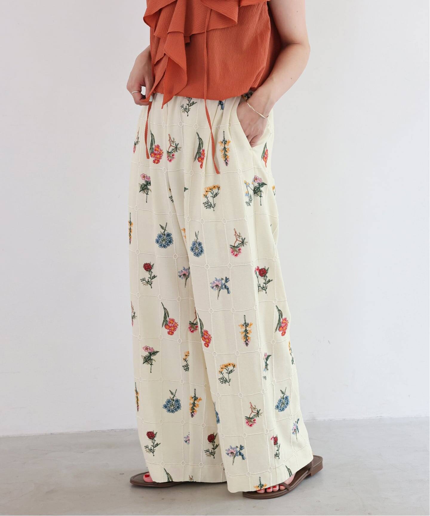 追加予約》embroideryメッシュパンツ（その他パンツ）｜SLOBE IENA