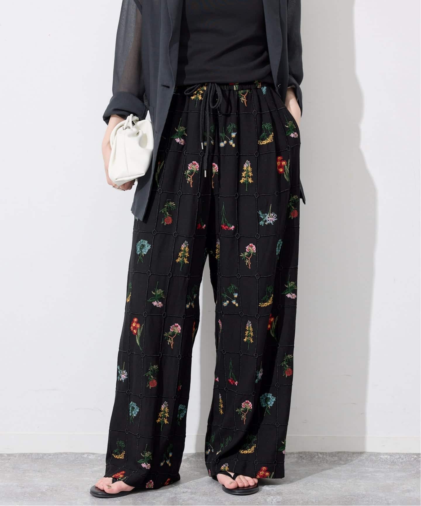 WEB限定/追加》embroideryメッシュパンツ（その他パンツ）｜SLOBE IENA