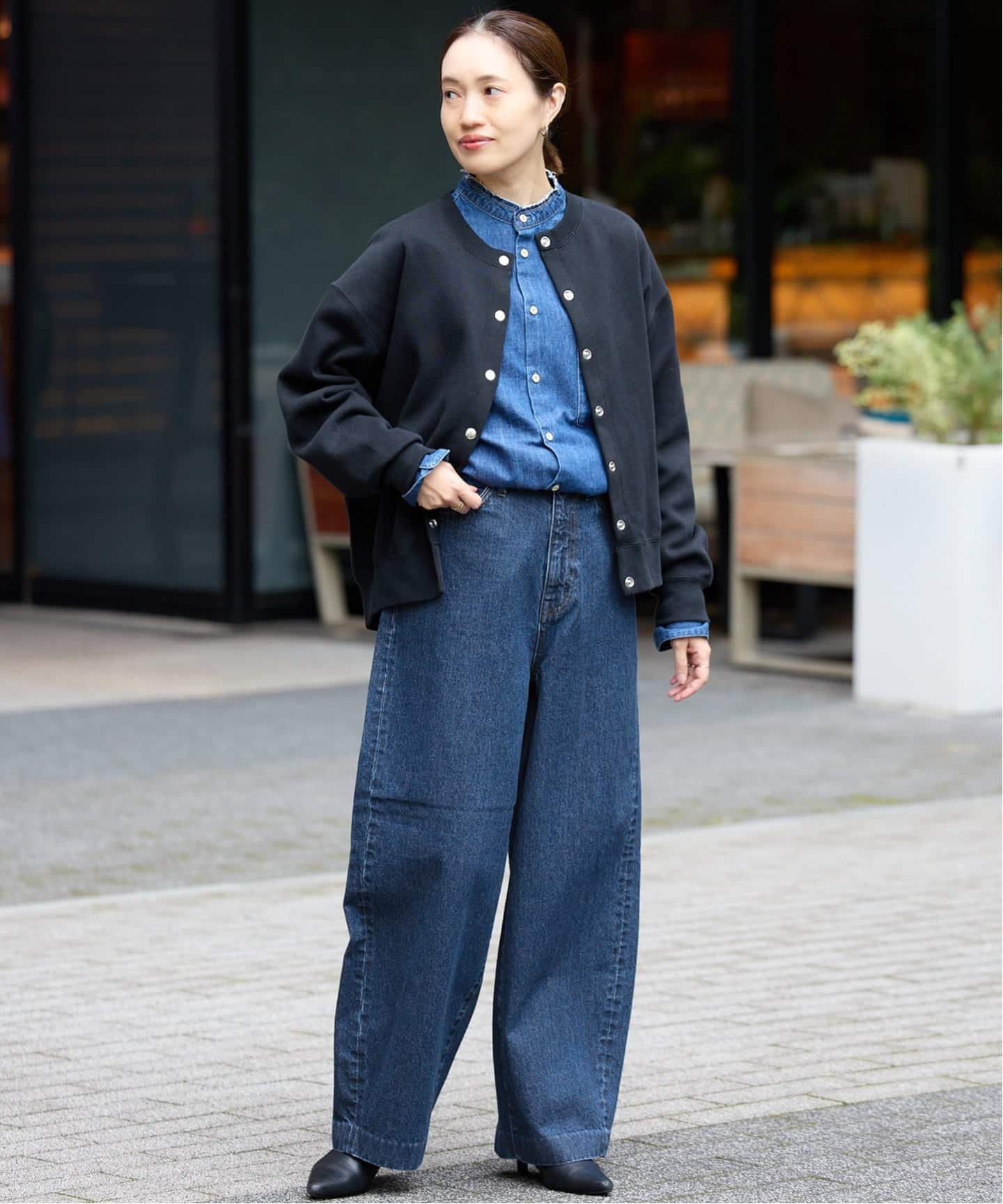 LE DENIM カーブバギーデニムパンツ（デニムパンツ・ジーンズ）｜SLOBE