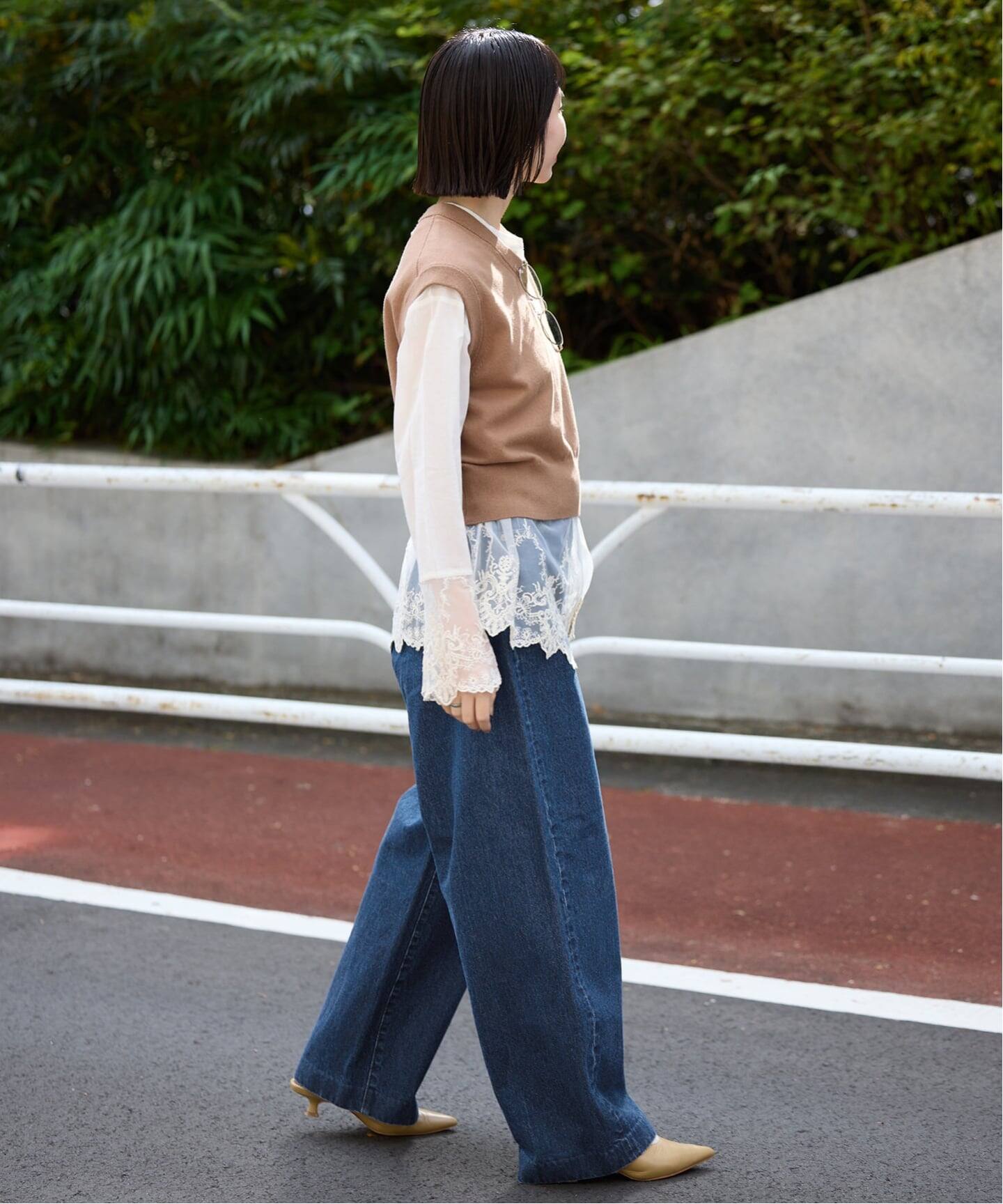 LE DENIM カーブバギーデニムパンツ（デニムパンツ・ジーンズ）｜SLOBE