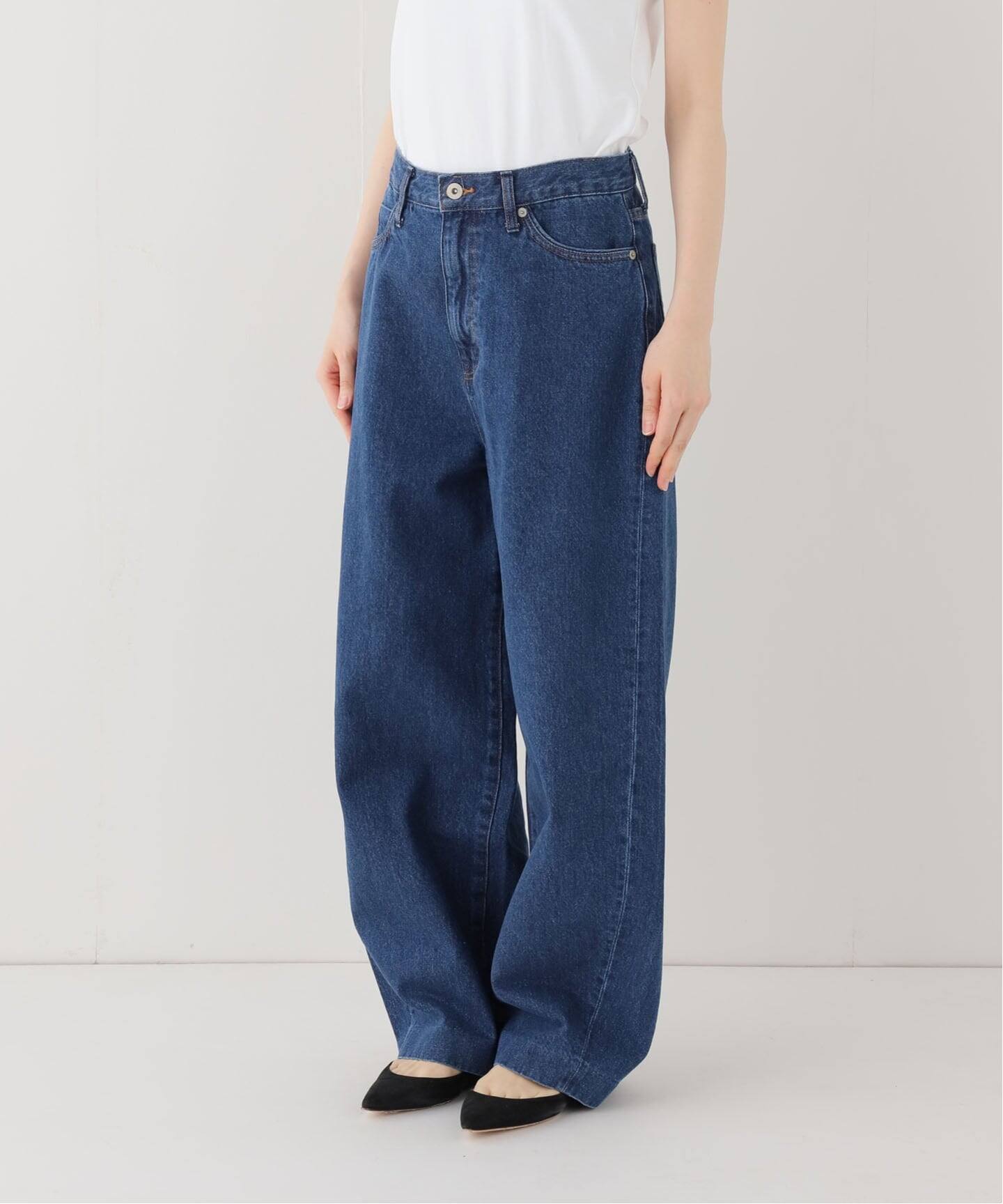 LE DENIM カーブバギーデニムパンツ（デニムパンツ・ジーンズ）｜SLOBE