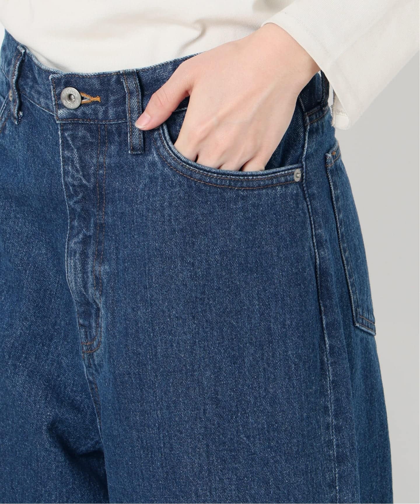 WEB限定/追加》LE DENIM カーブバギーデニムパンツ（デニムパンツ
