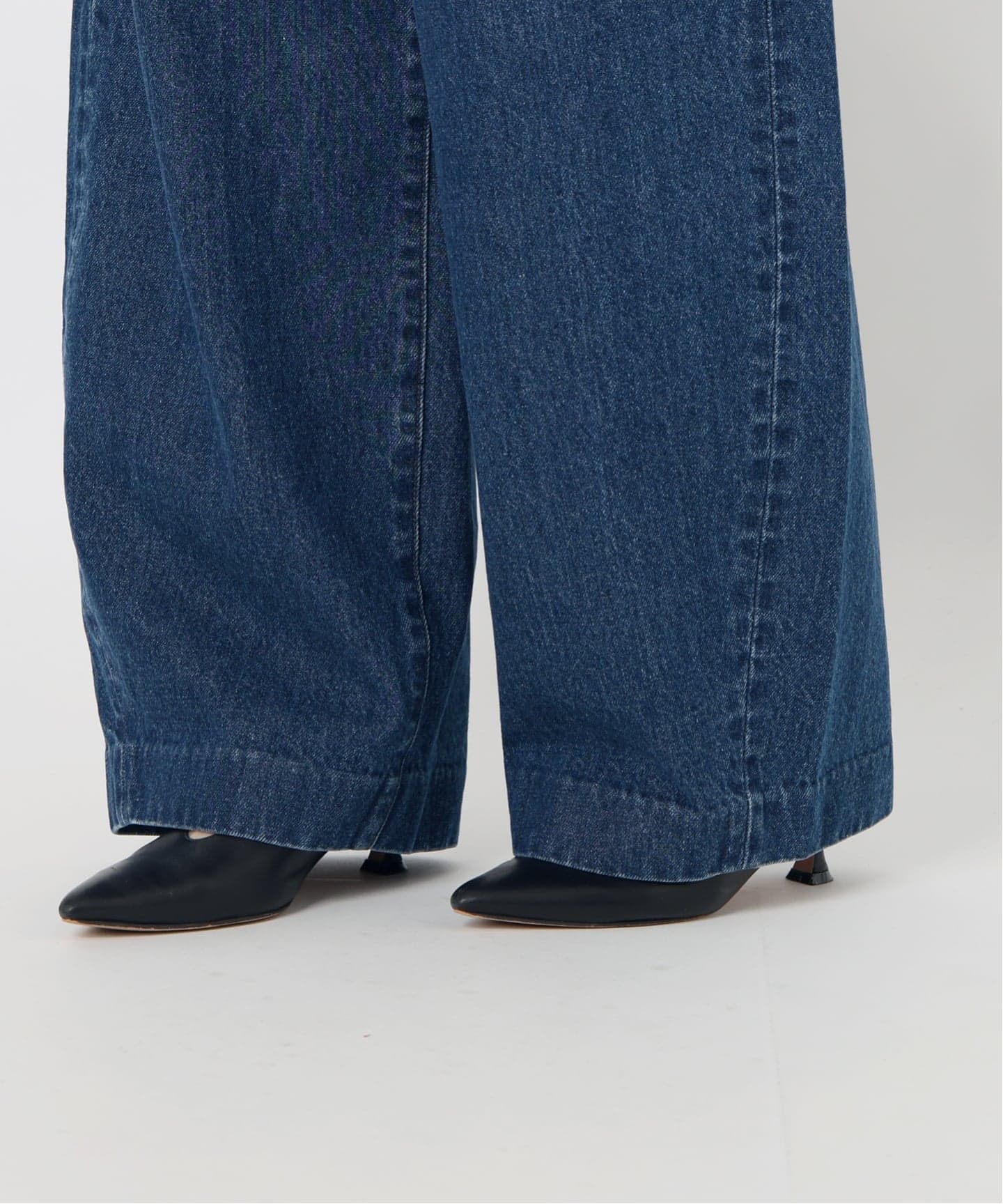 WEB限定/追加》LE DENIM カーブバギーデニムパンツ（デニムパンツ