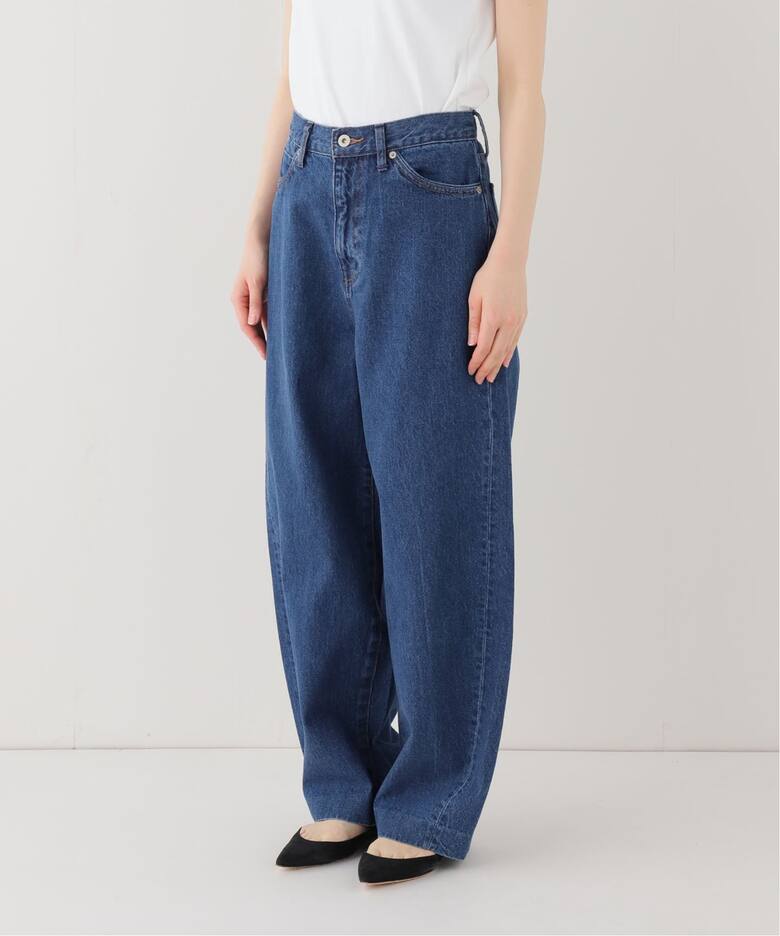 WEB限定/追加》LE DENIM カーブバギーデニムパンツ（デニムパンツ