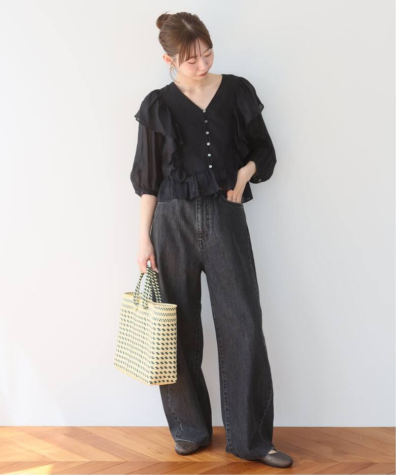 LE DENIM ライトカーブバギーデニムパンツ（デニムパンツ・ジーンズ 