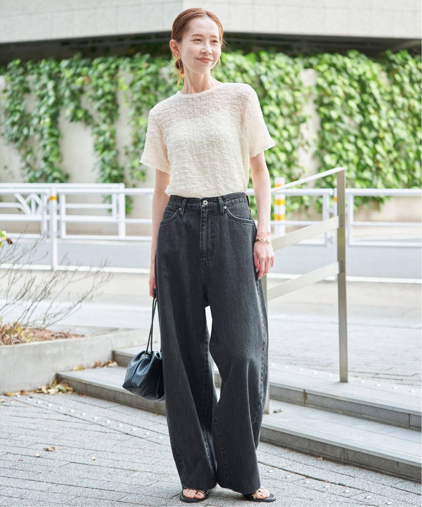 LE DENIM ライトカーブバギーデニムパンツ（デニムパンツ・ジーンズ 
