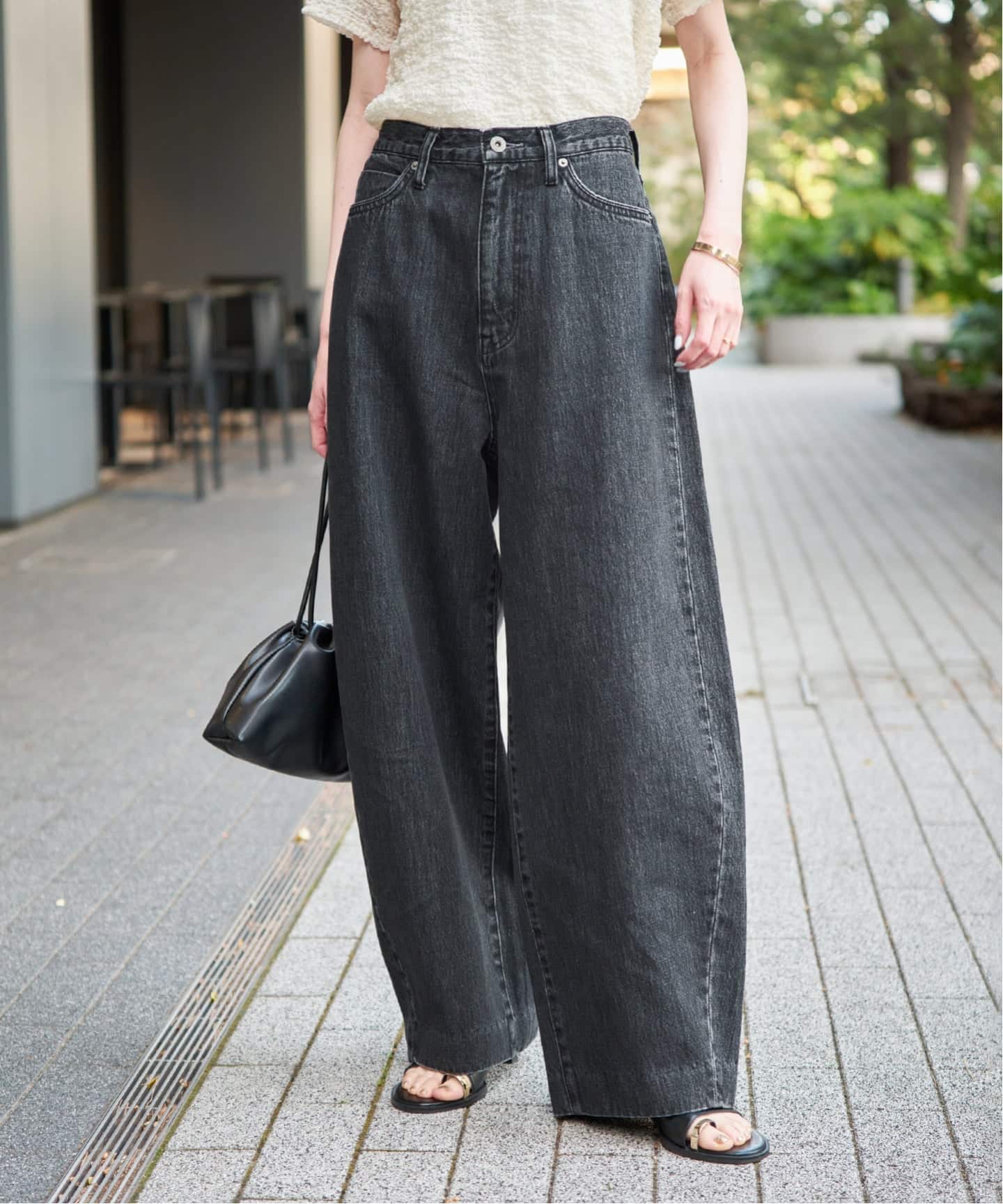 LE DENIM ライトカーブバギーデニムパンツ（デニムパンツ・ジーンズ