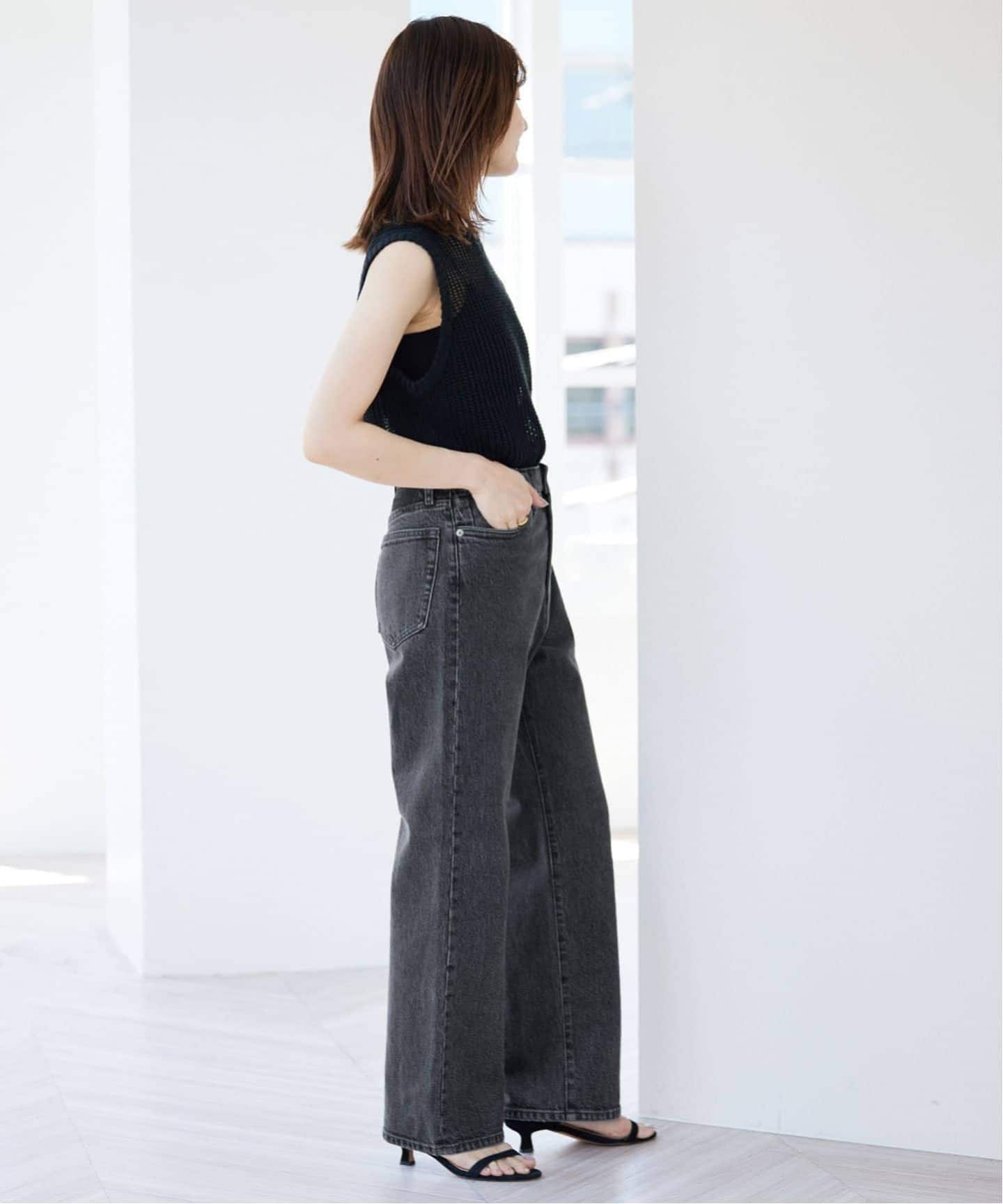 4サイズ展開/追加》LE DENIM ストレートデニムパンツ（デニムパンツ