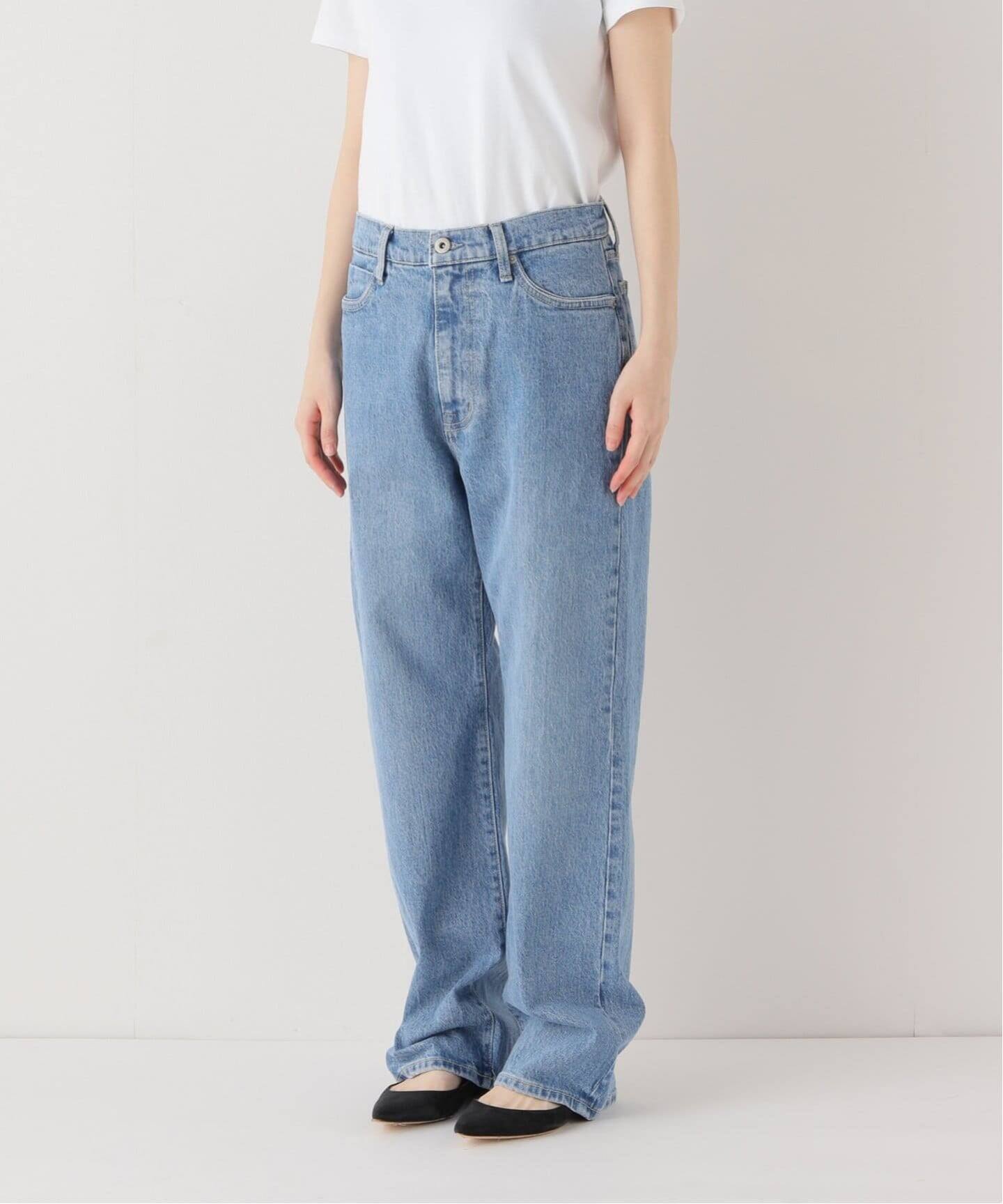 4サイズ展開/追加予約》LE DENIM ストレートデニムパンツ（デニム