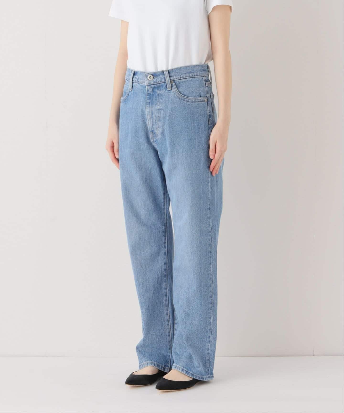 LE DENIM ストレートデニムパンツ 40 4サイズ展開/追加》LE DENIM ストレートデニムパンツ（デニムパンツ