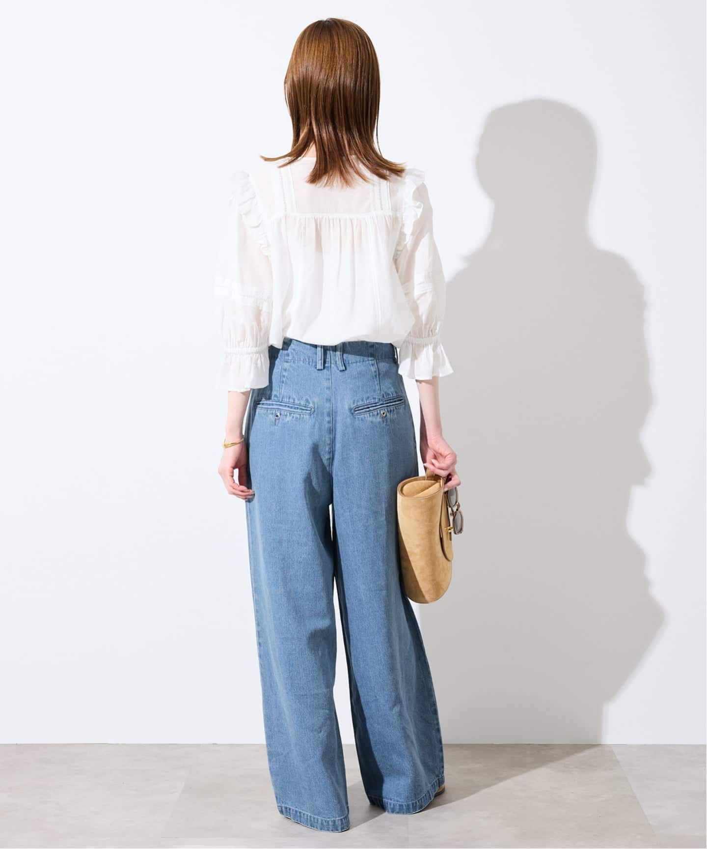 WEB限定/3サイズ展開/追加5予約》LEDENIM TUCK TROUSERデニム（デニム