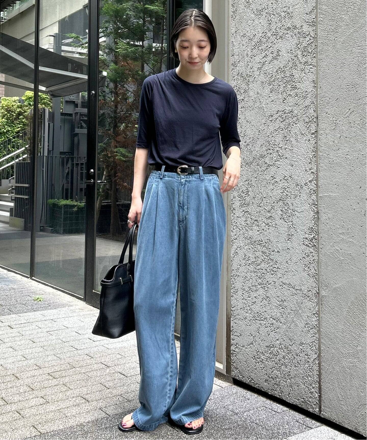 WEB限定/3サイズ展開/追加5予約》LEDENIM TUCK TROUSERデニム（デニム