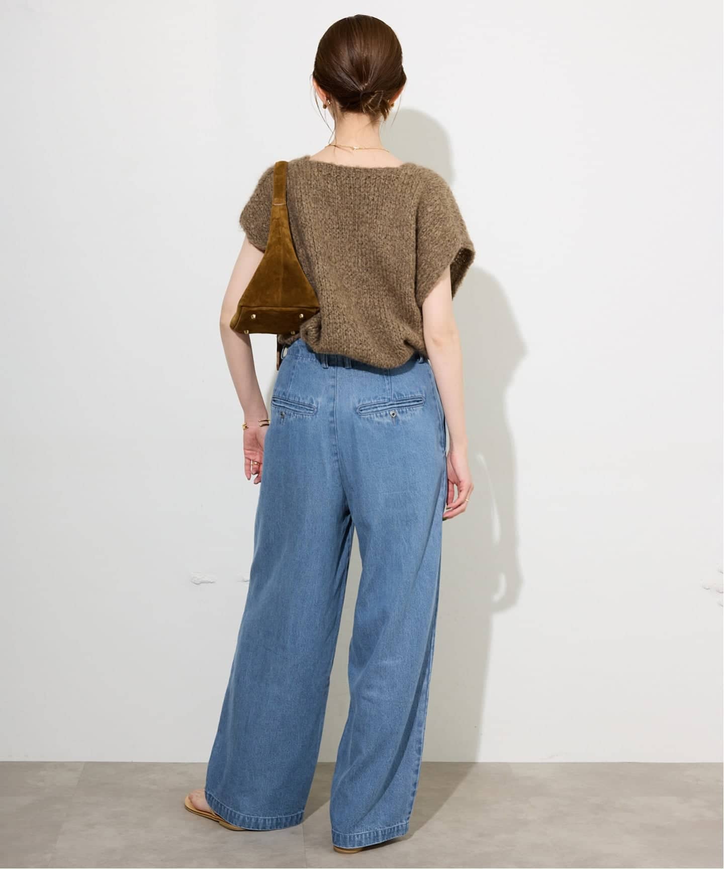 WEB限定/3サイズ展開/追加6》LEDENIM TUCK TROUSERデニム（デニム