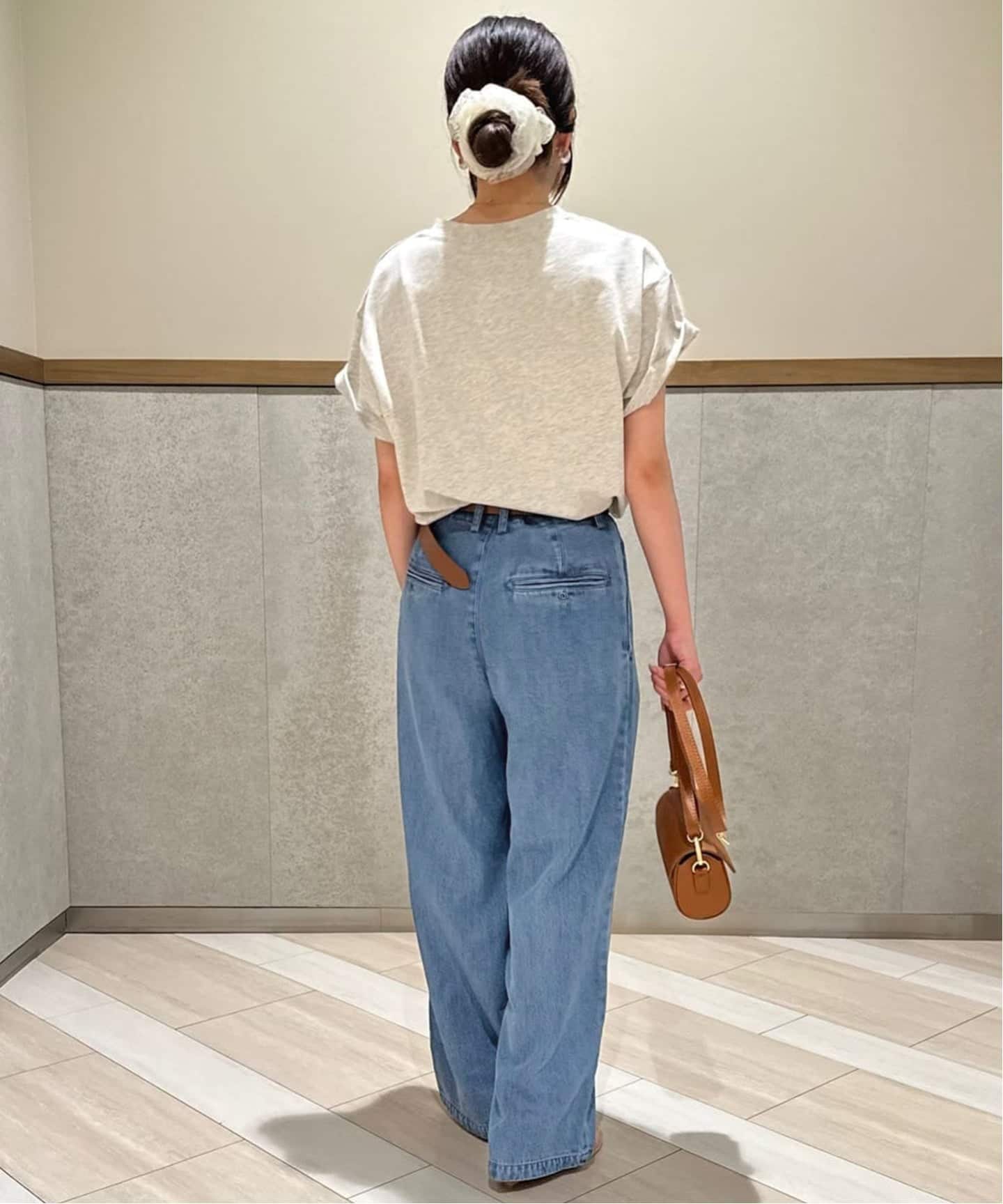 スローブイエナ　LEDENIM TUCK TROUSERデニム　サイズ38 WEB限定/3サイズ展開/追加6》LEDENIM TUCK TROUSERデニム（デニム