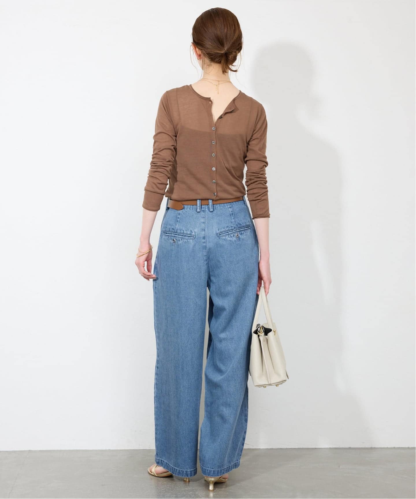 WEB限定/3サイズ展開/追加6》LEDENIM TUCK TROUSERデニム（デニム