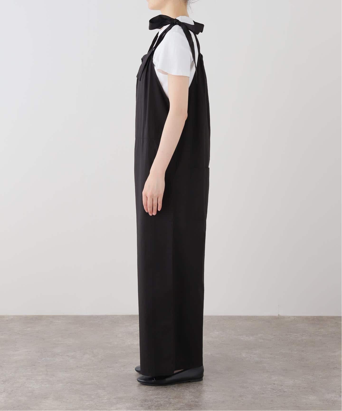 normment/ノーメント SLOBE別注 COTTON POPLIN RIBBON JUMPSUIT