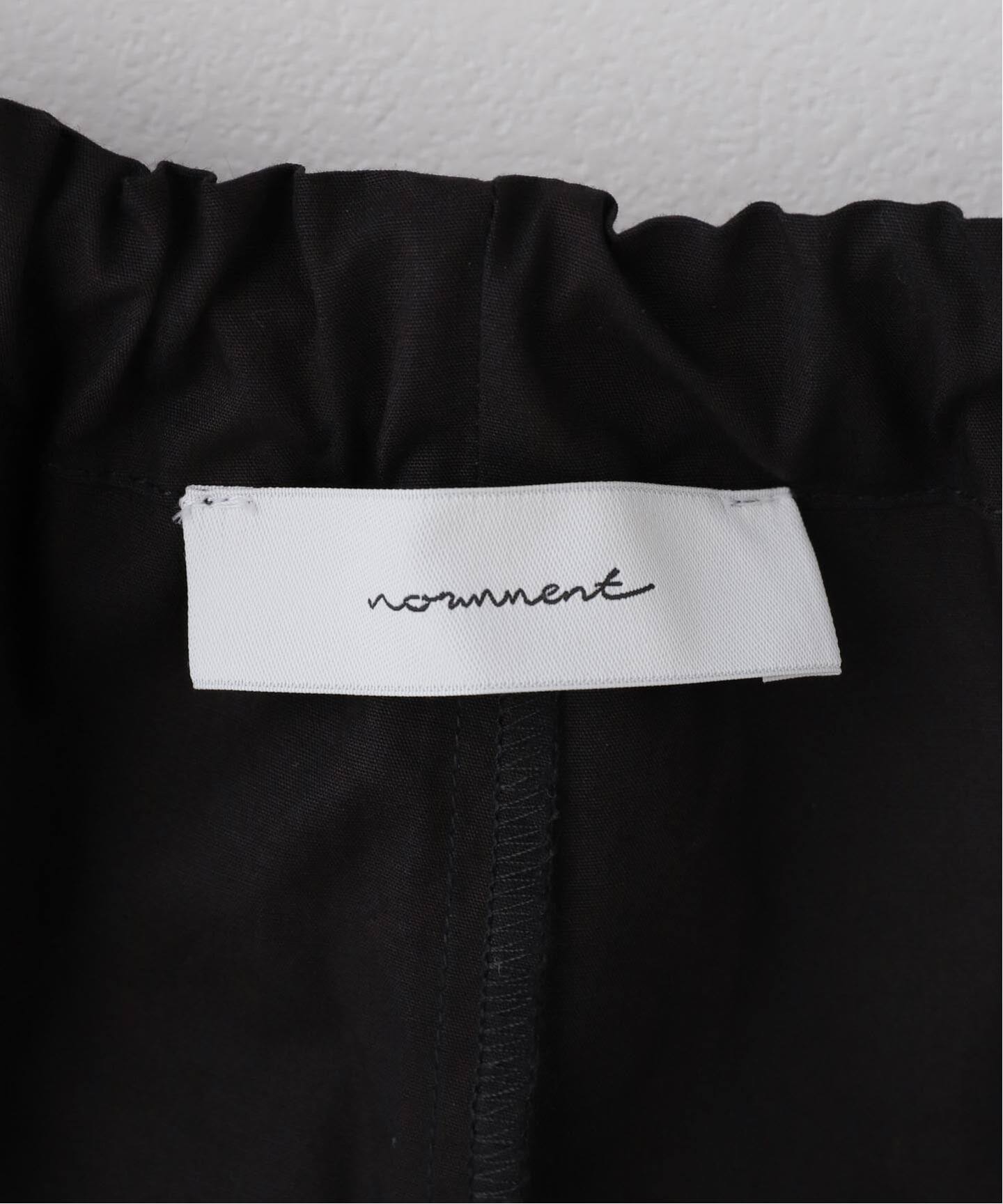 normment/ノーメント SLOBE別注 COTTON POPLIN RIBBON JUMPSUIT