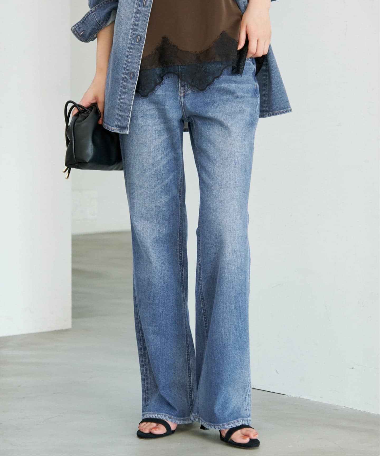 値下げ‼️SLOBE IENA ヘルシーデニム25 予約》HEALTHY DENIM/ヘルシーデニム SLOBE別注 フレアデニム Salsa
