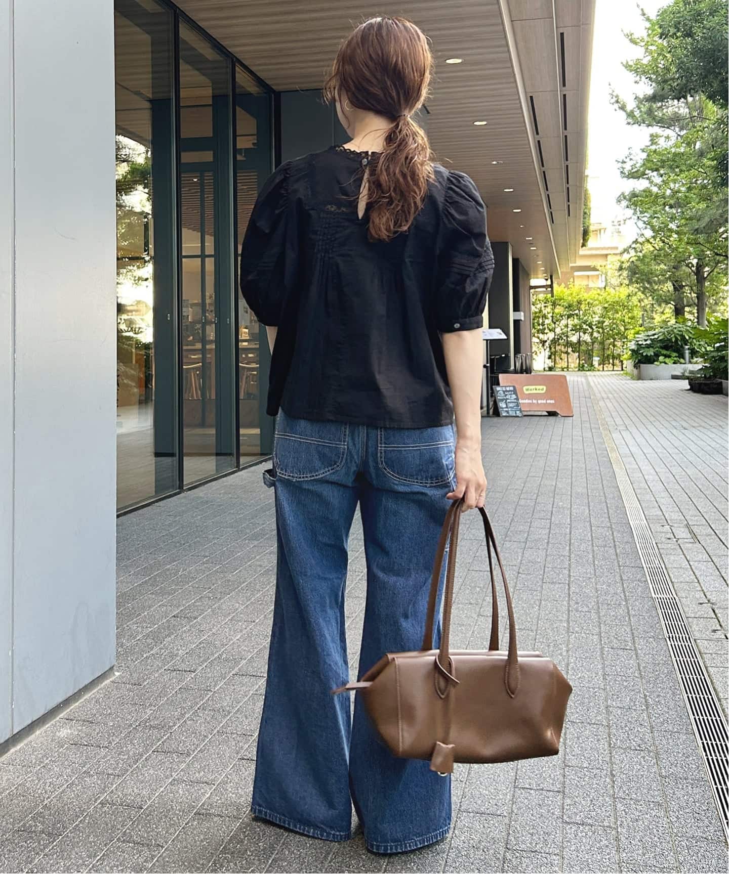 予約》LEE/リー SLOBE別注 Loose Flare ペインターパンツ（デニム