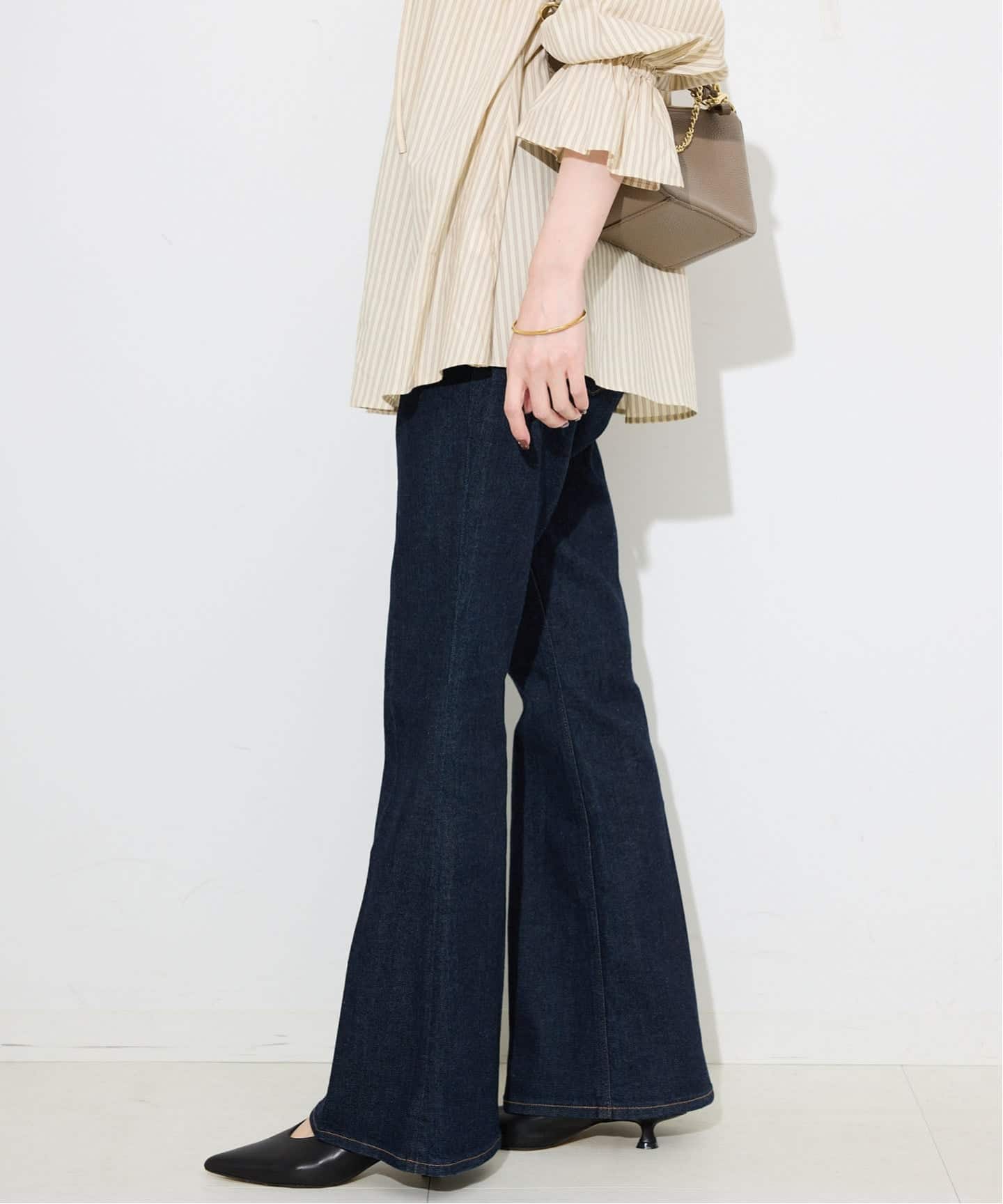 Healthy denim SLOBE IENA MACARONI スリムフレア 追加予約》Healthy DENIM/ヘルシーデニム MACARONI（デニムパンツ