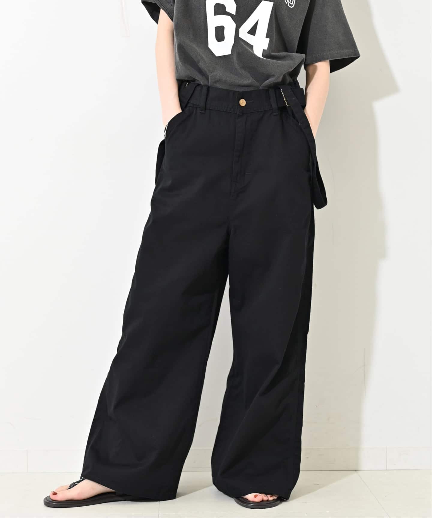 新品タグ付き♡SLOBE IENA♡サスペンダーカーゴ♡ブラック♡38 追加》LEE/リー SLOBE別注 サスペンダーパンツ（その他パンツ）｜SLOBE