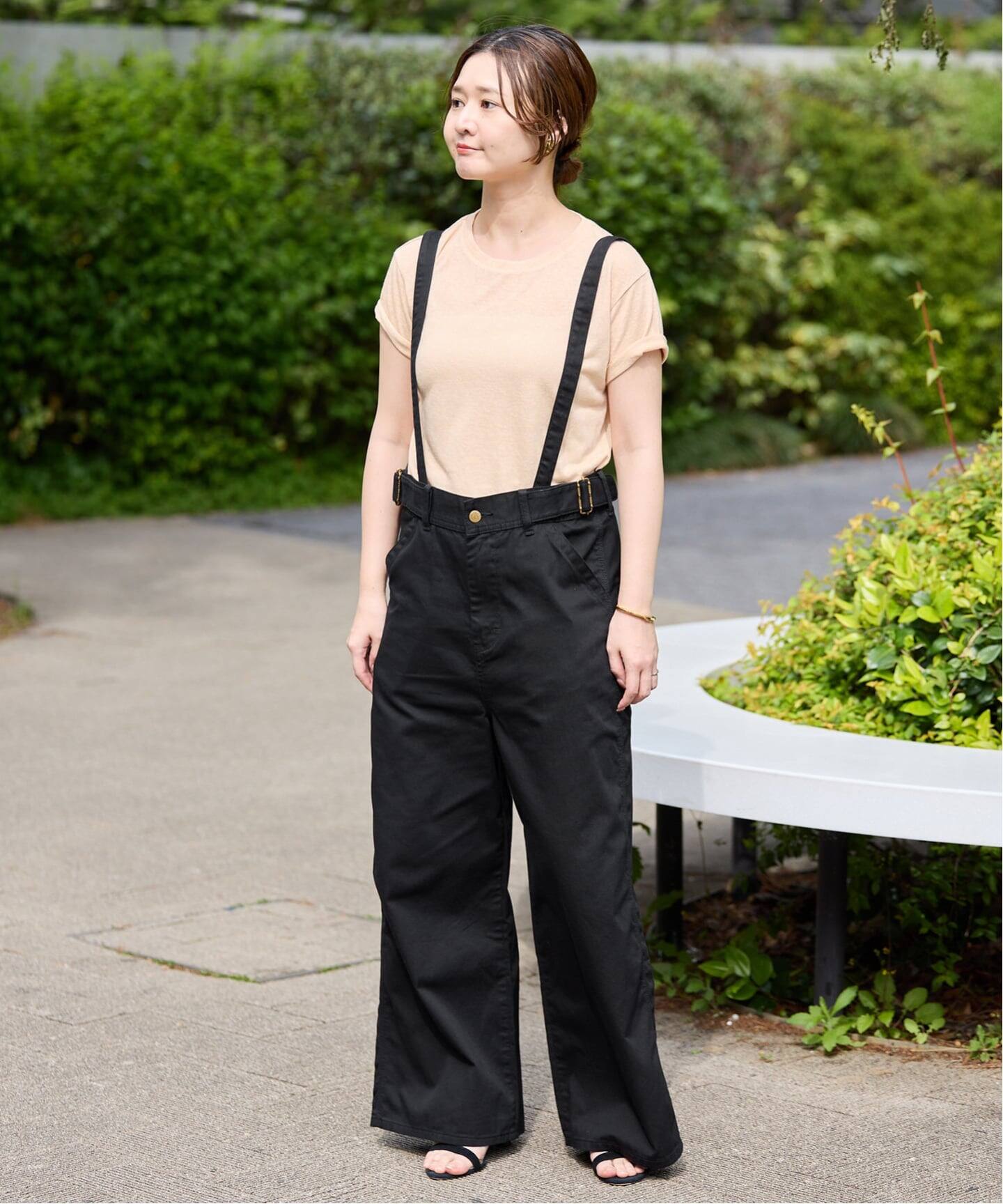 新品タグ付き♡SLOBE IENA♡サスペンダーカーゴ♡ブラック♡38 SLOBE IENA（スローブイエナ）の「《追加2》サスペンダーカーゴ