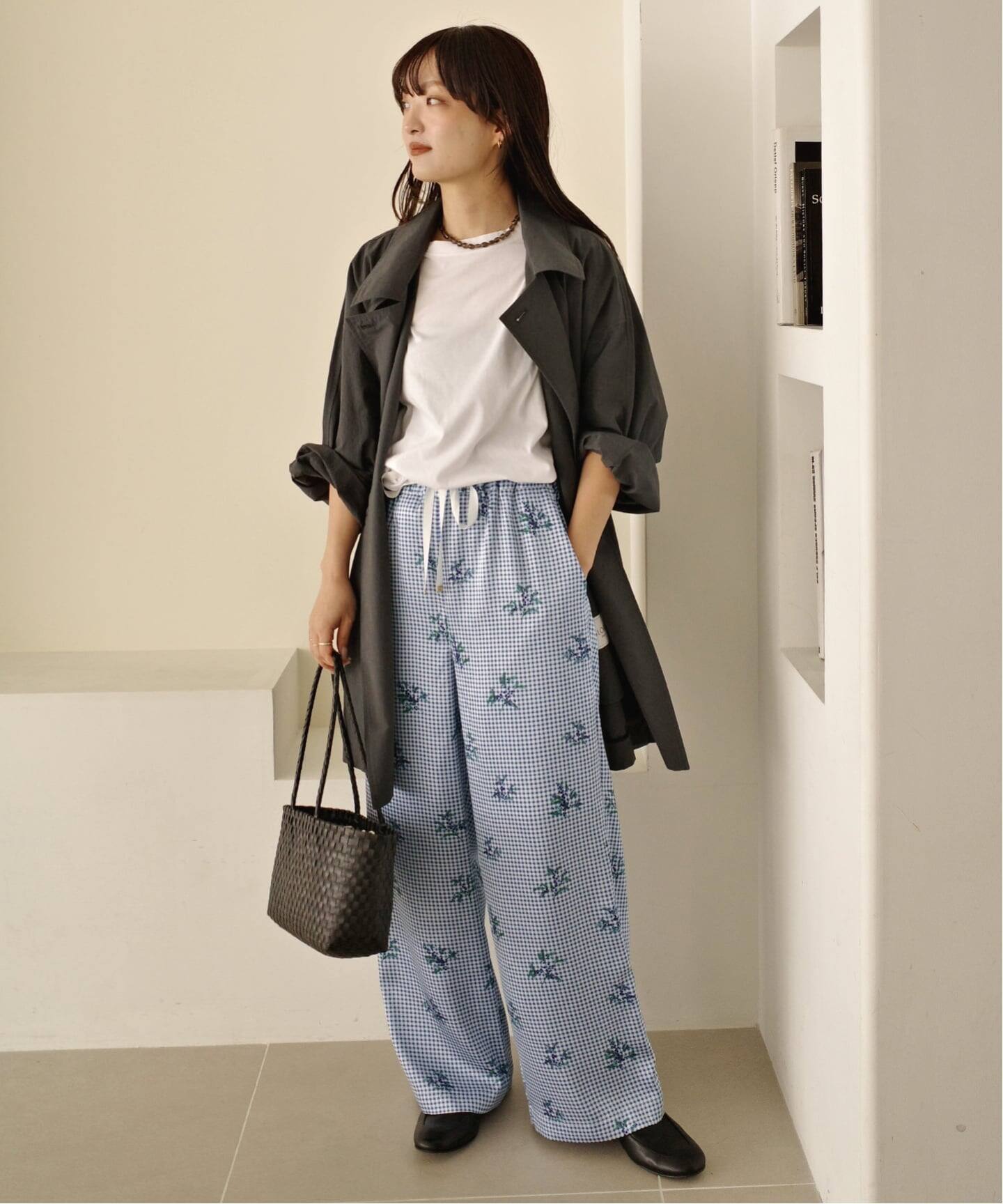 Margaux Dereume × SLOBE サテンイージーパンツ（その他パンツ