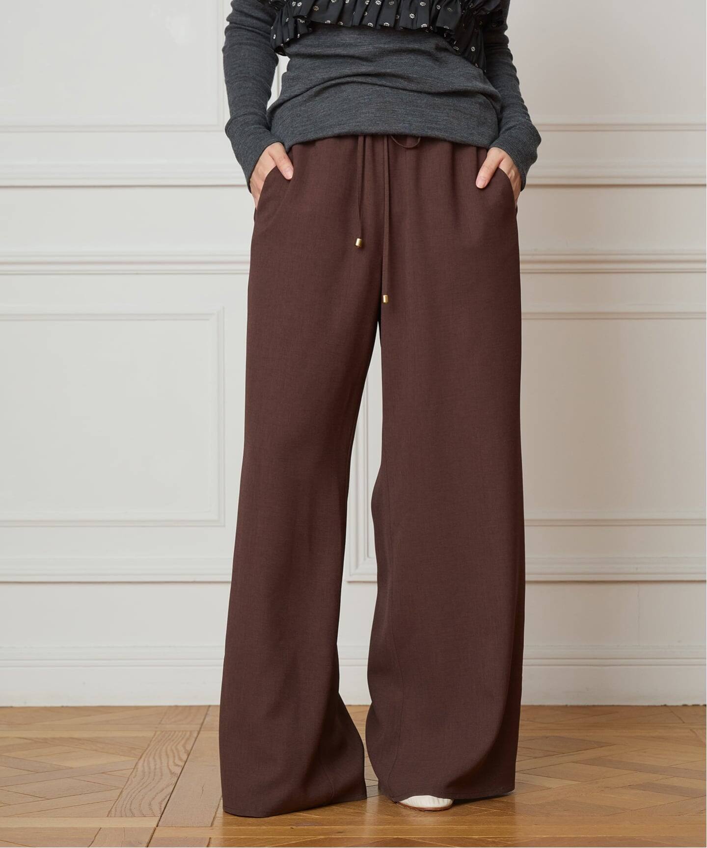 完売商品　IENA LA BOUCLE 麻シーチングイージーパンツ34 IENA LA BOUCLE 麻シーチングイージーパンツ 34サイズ - メルカリ