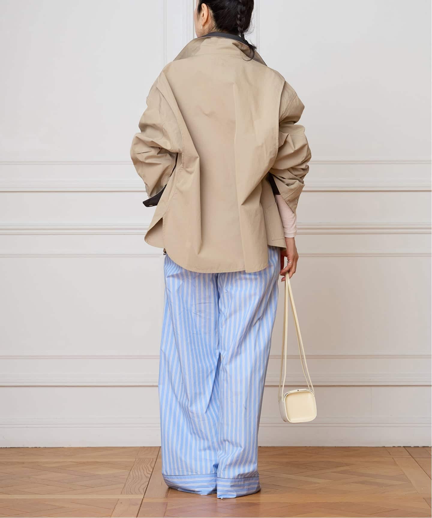 IENA LA BOUCLE コットンストライプスリーピーパンツ（その他パンツ