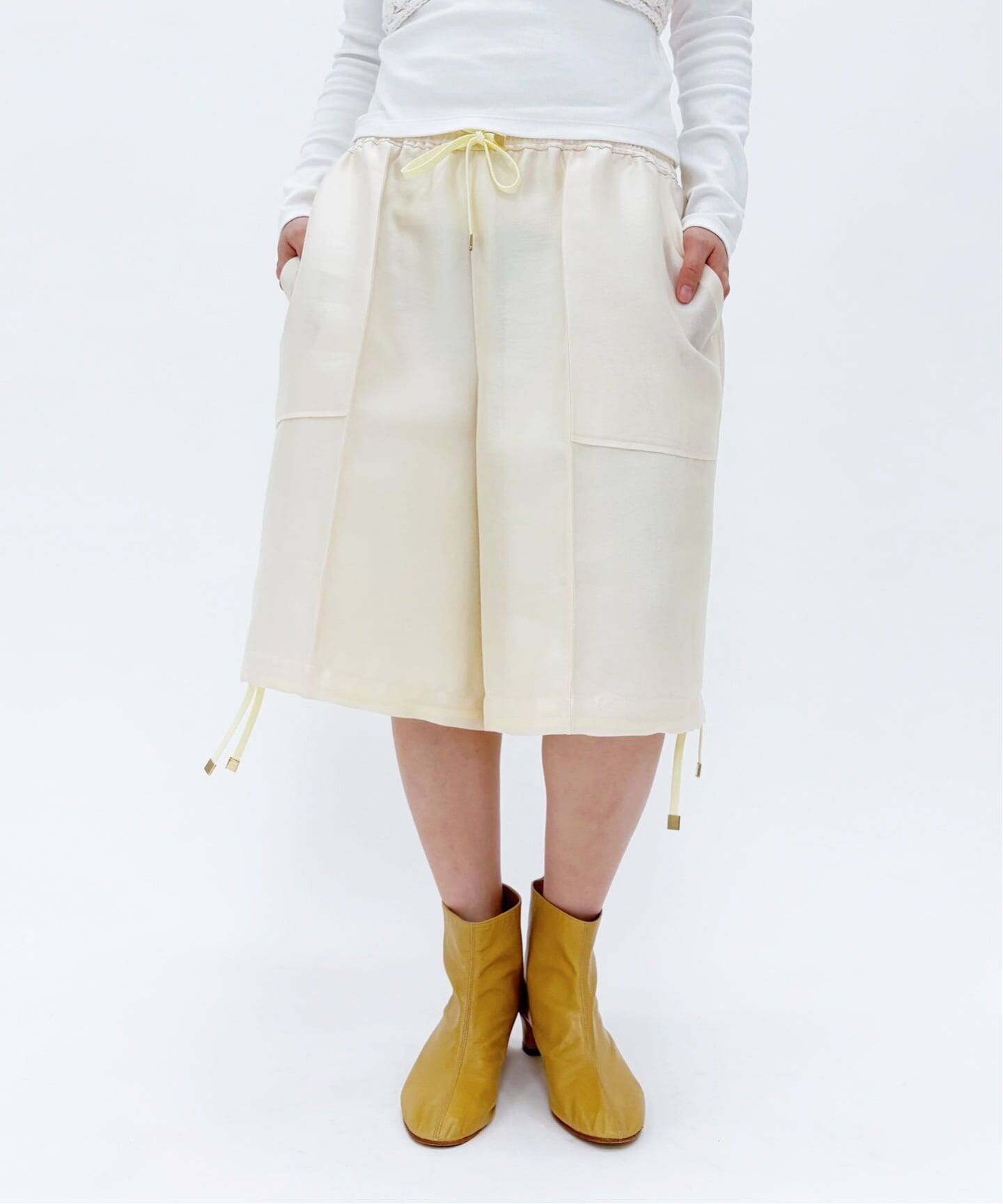 IENA LA BOUCLE ブライトシアーハーフパンツ（ショート・ハーフパンツ