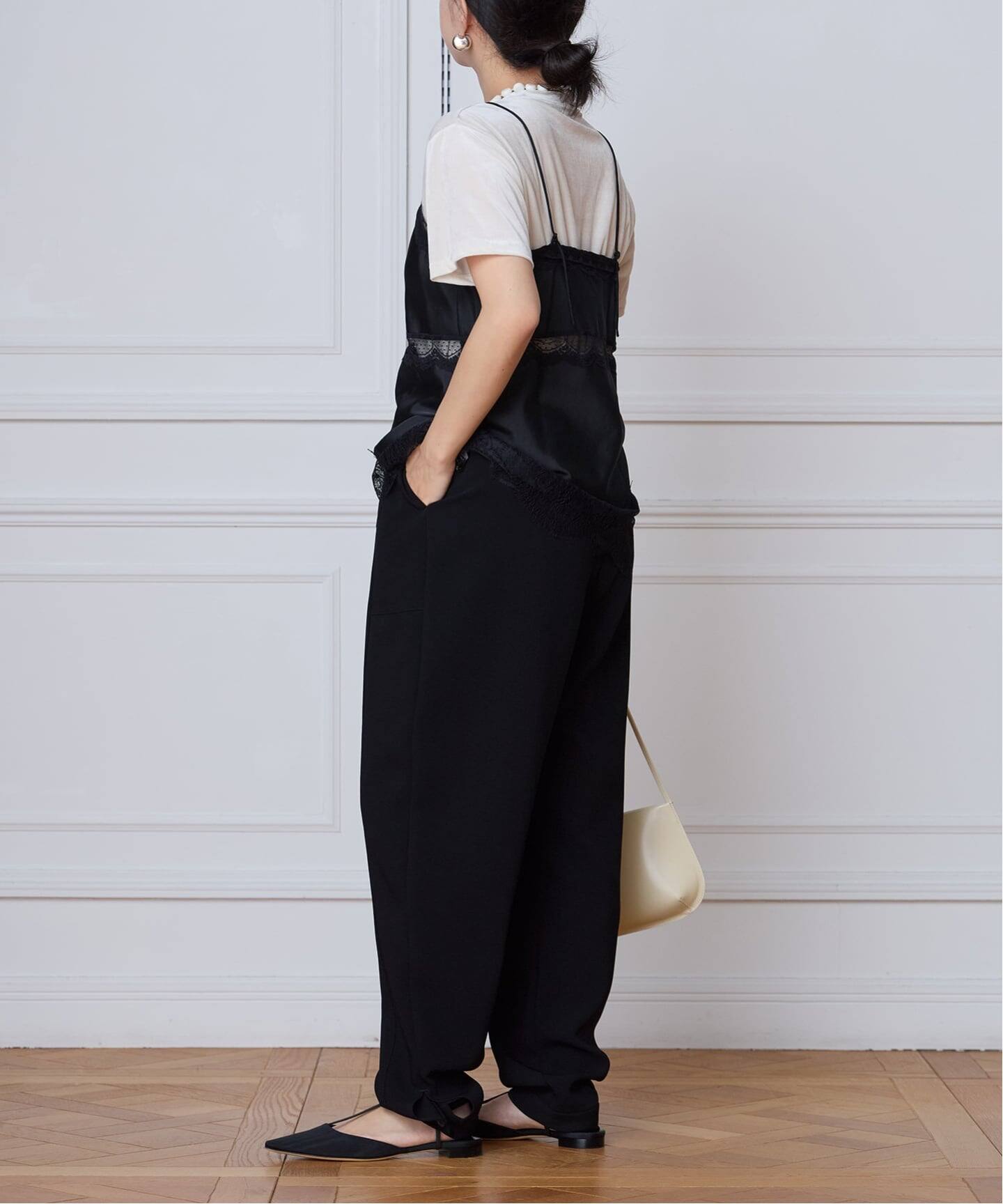 IENA LA BOUCLE バックサテンジョーゼットパンツ（その他パンツ