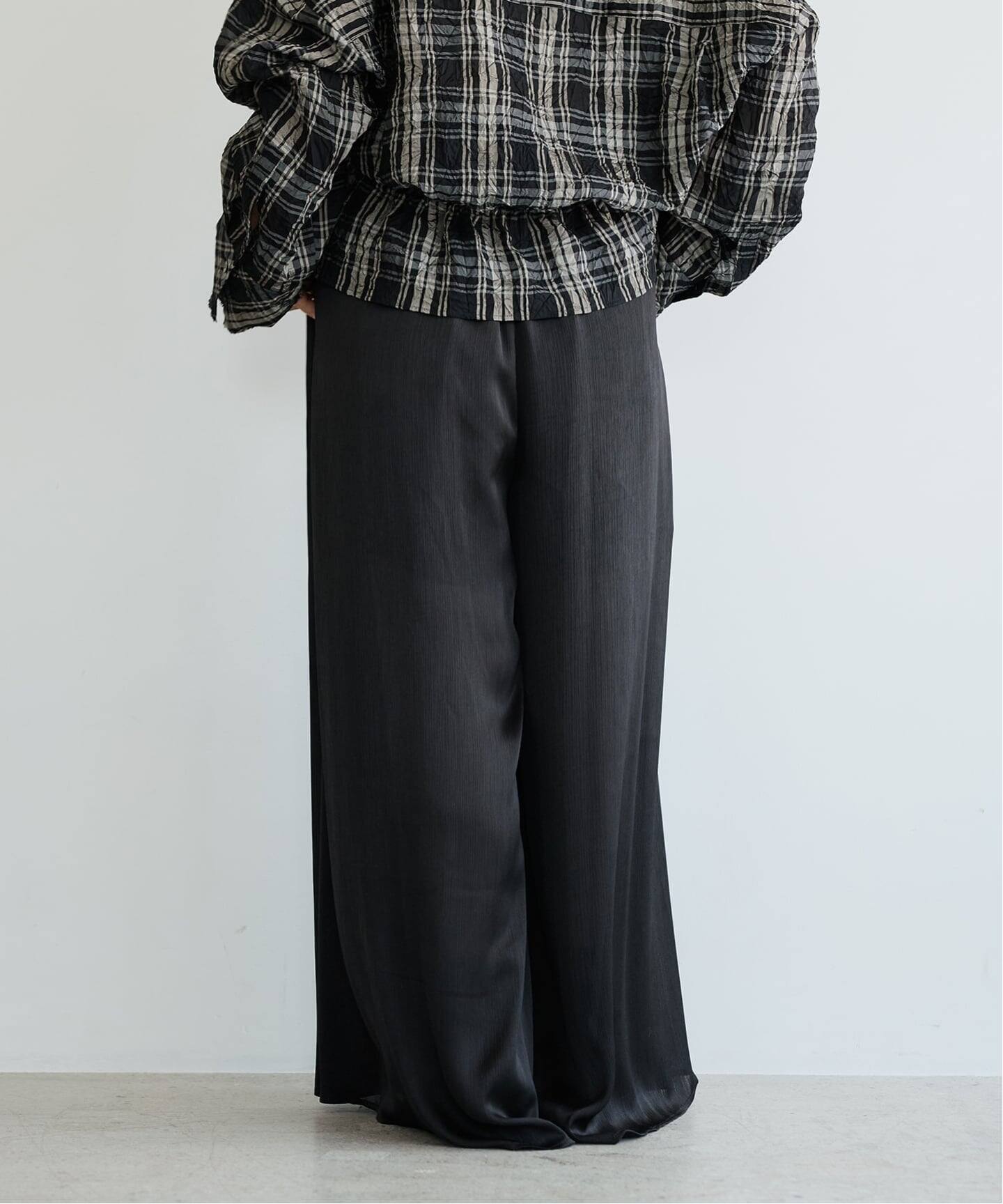 IENA LA BOUCLE サテン楊柳ギャザーパンツ（その他パンツ）｜IENA