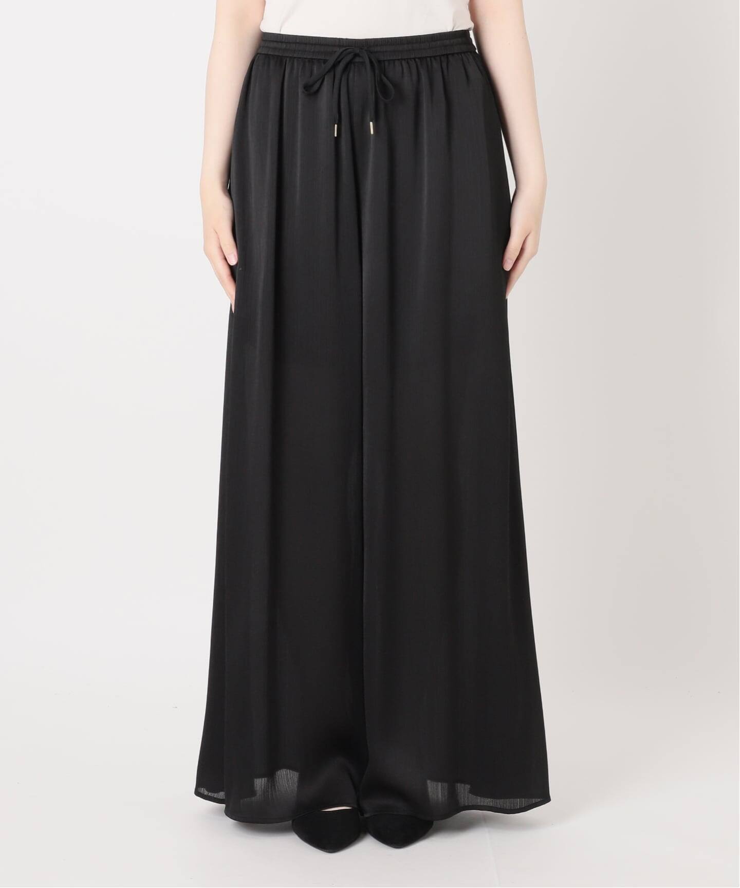 IENA LA BOUCLE サテン楊柳ギャザーパンツ（その他パンツ）｜IENA