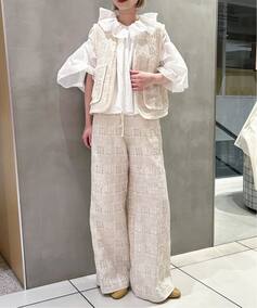 IENA LA BOUCLE フラワーJQストリングパンツ（その他パンツ）｜IENA 