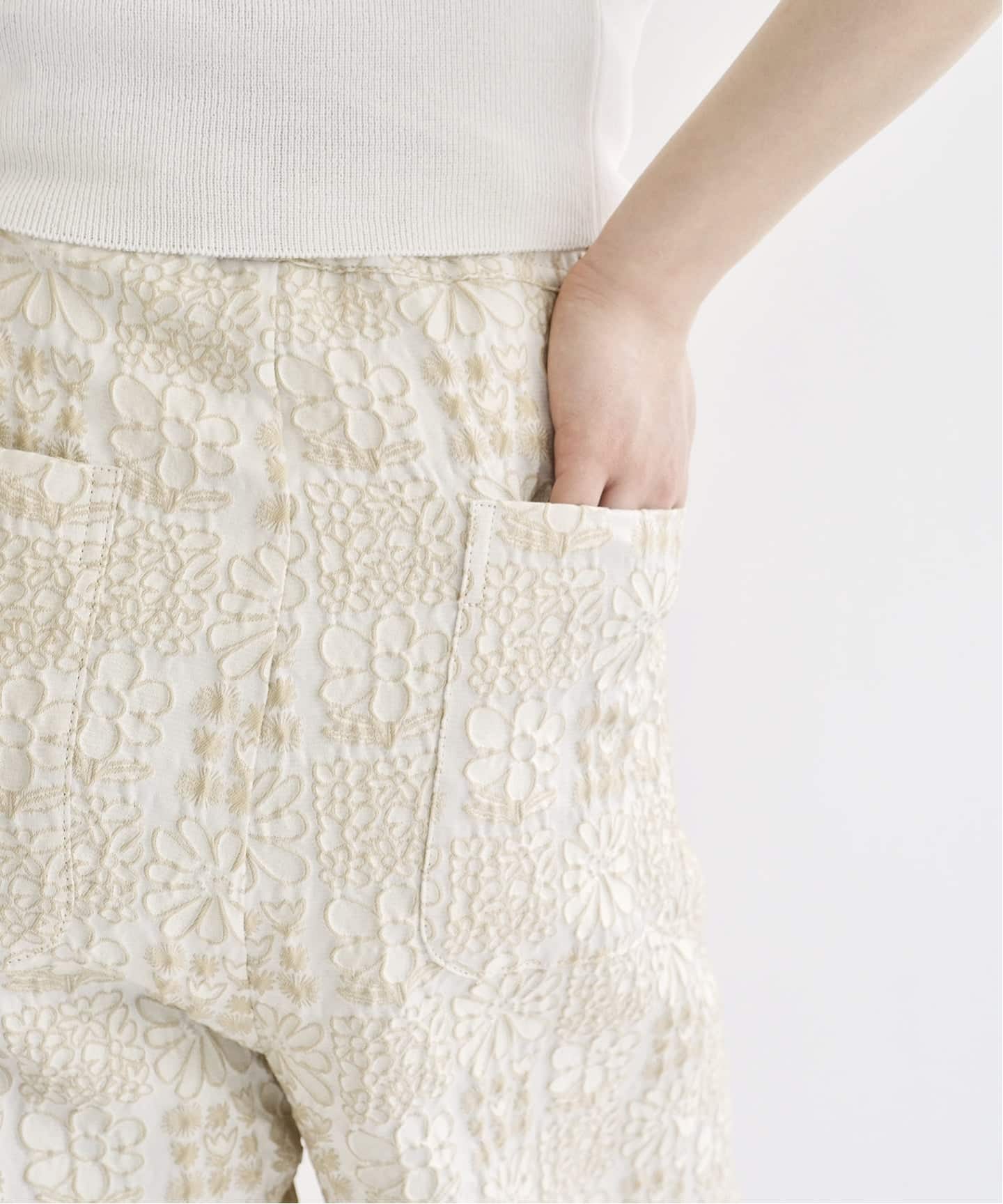 IENA LA BOUCLE フラワーJQストリングパンツ（その他パンツ）｜IENA